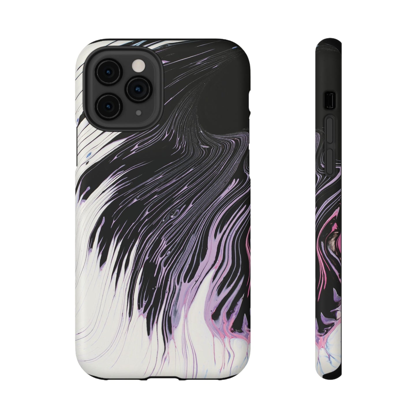 Waves of Ink Abstract Brush Phone Case – MagSafe Compatible for iPhone & Samsung Galaxy