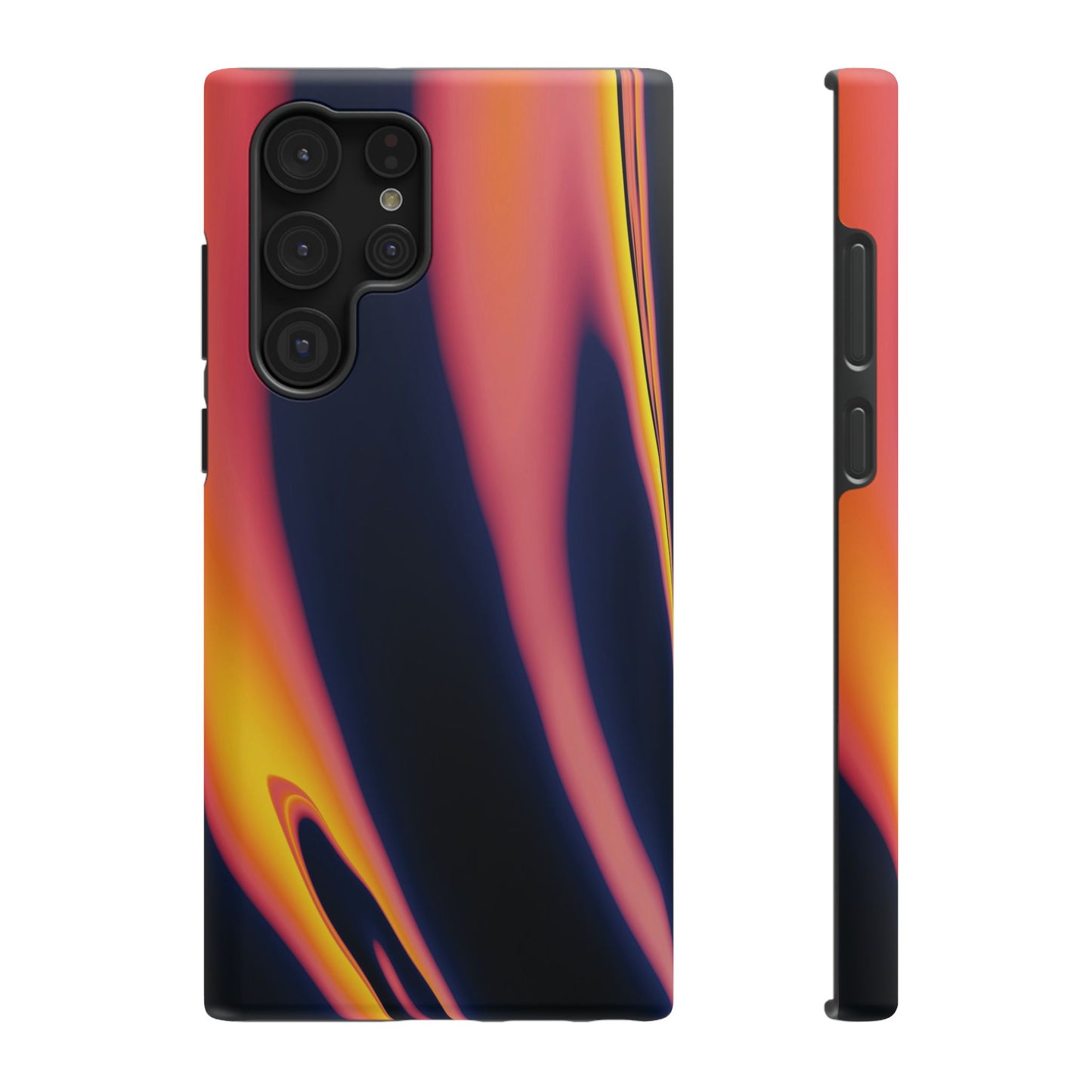 Neon Sunset Flame Phone Case – MagSafe Compatible for iPhone & Samsung Galaxy