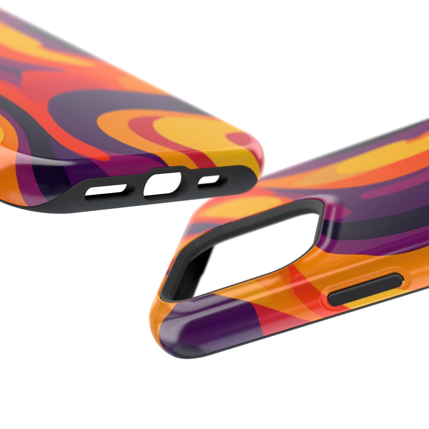 Fiery Abstract Swirls Phone Case – MagSafe Compatible for iPhone & Samsung Galaxy