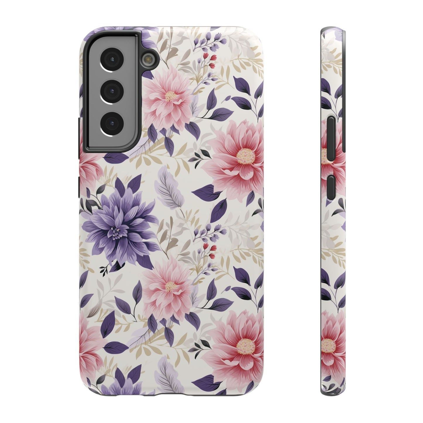 Elegant Vintage Floral Phone Case – MagSafe Compatible for iPhone & Samsung Galaxy