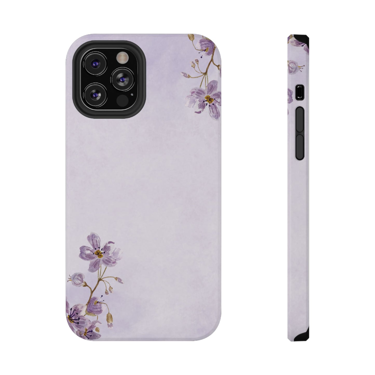 Lavender Blossom Minimal Floral Phone Case – MagSafe Compatible for iPhone & Samsung Galaxy