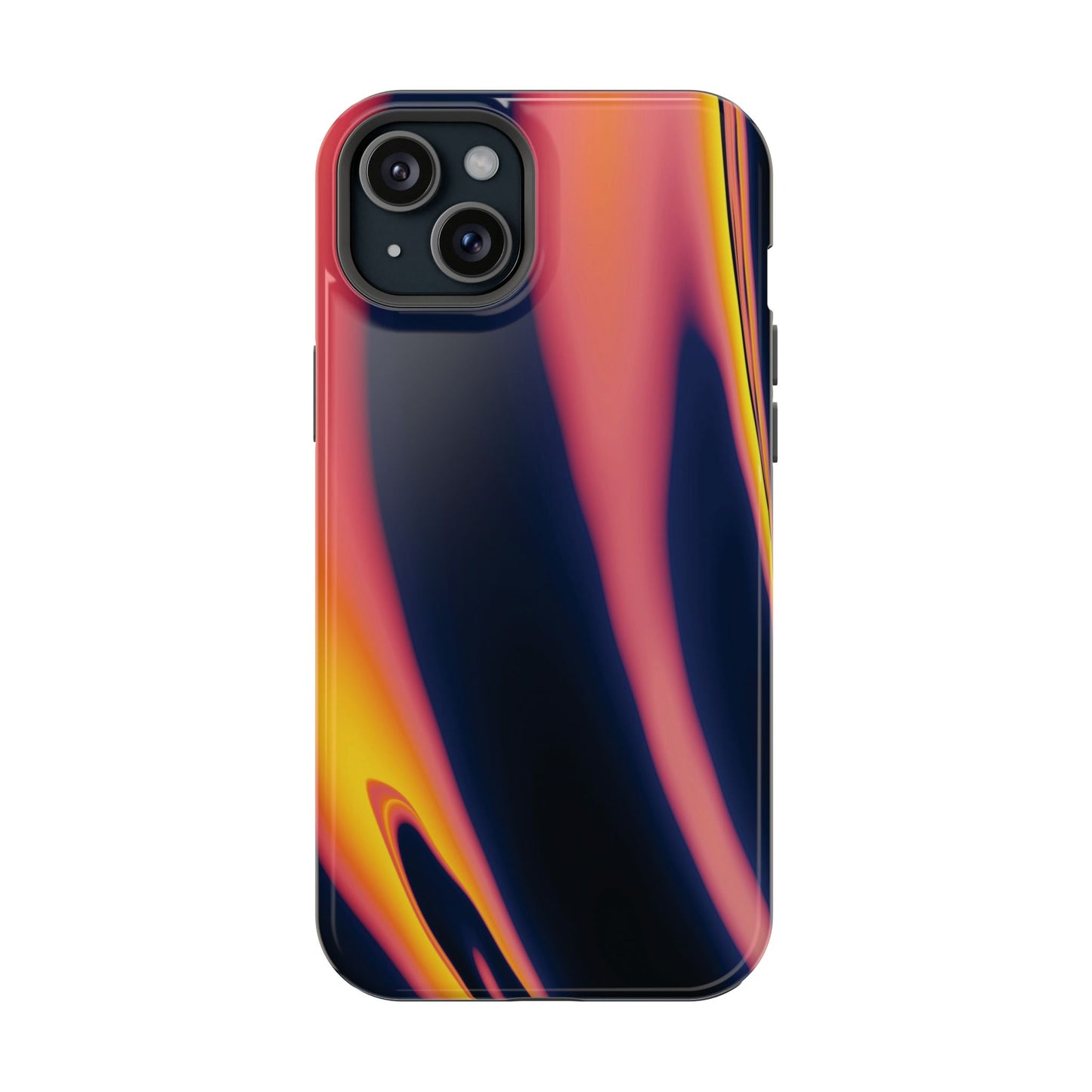 Neon Sunset Flame Phone Case – MagSafe Compatible for iPhone & Samsung Galaxy