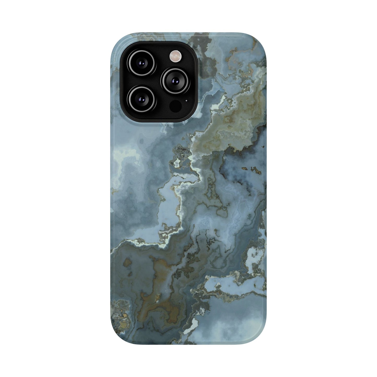 Oceanic Agate Marble Phone Case – MagSafe Compatible for iPhone & Samsung Galaxy