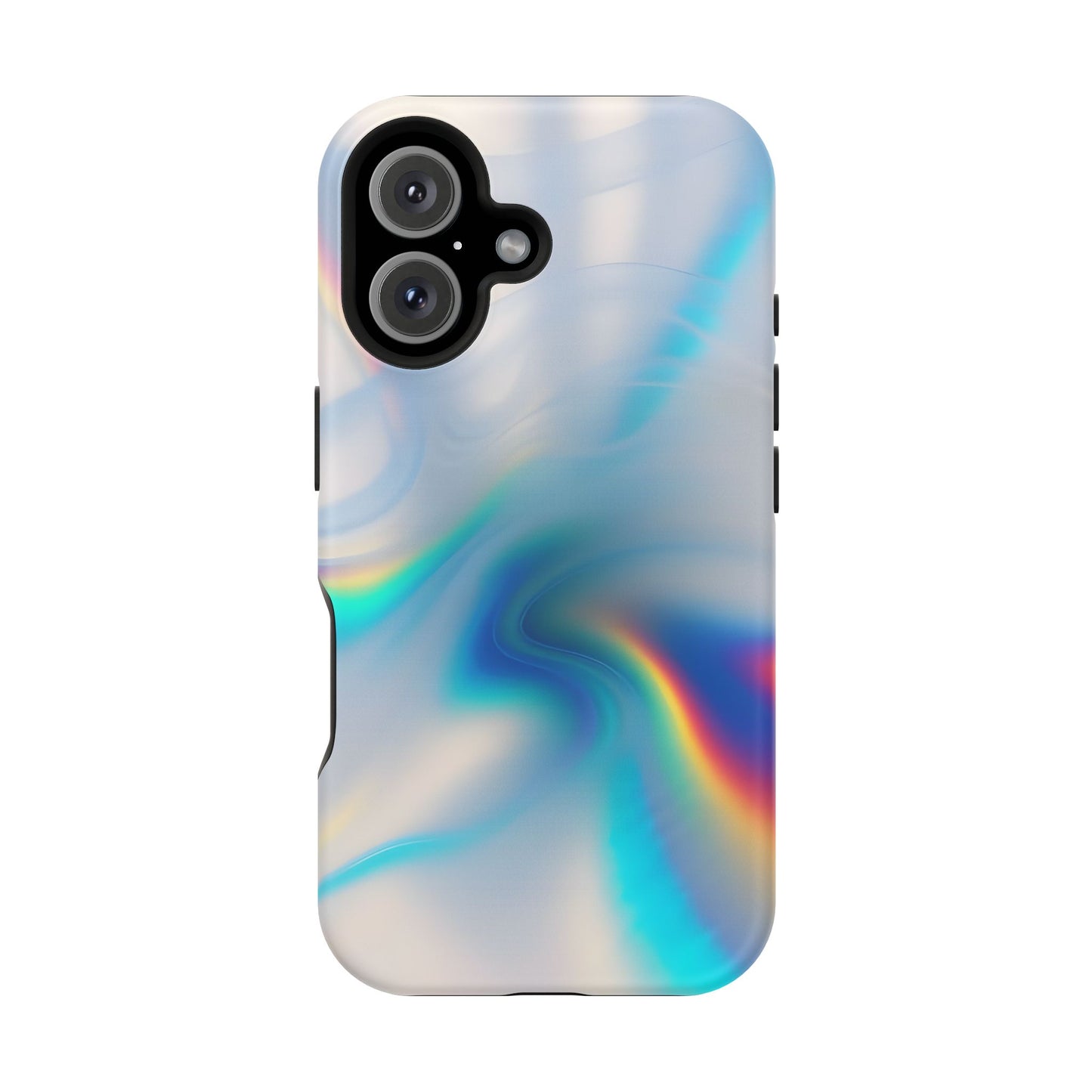 Iridescent Swirl Phone Case – MagSafe Compatible for iPhone & Samsung Galaxy