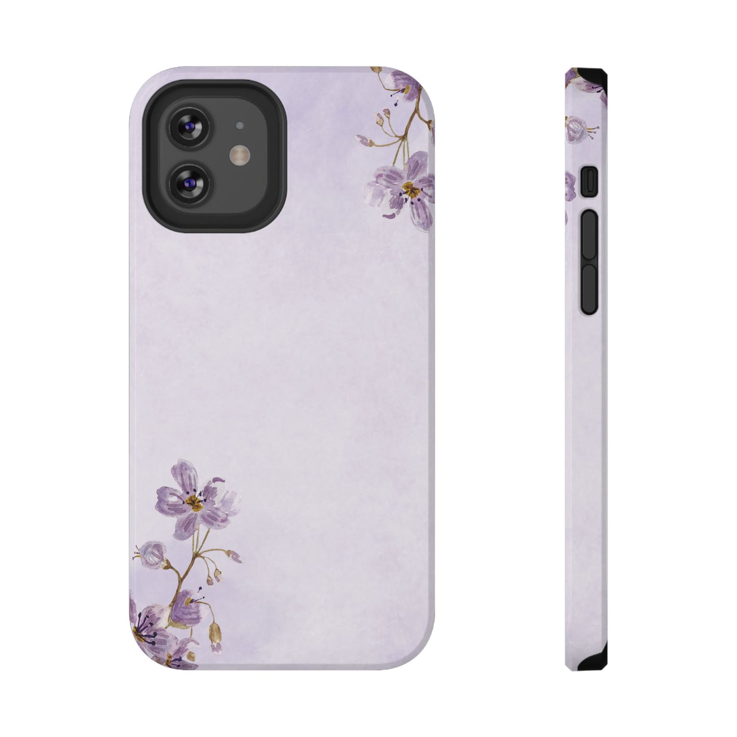 Lavender Blossom Minimal Floral Phone Case – MagSafe Compatible for iPhone & Samsung Galaxy