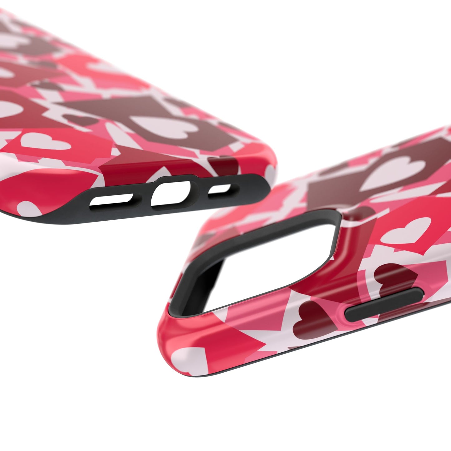 Pink Social Love Icons Phone Case – MagSafe Compatible for iPhone & Samsung Galaxy