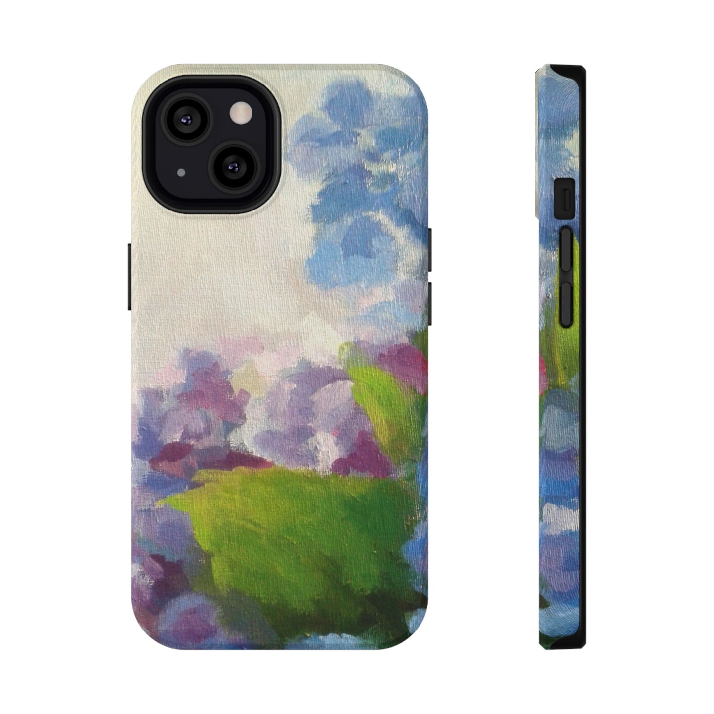 Hydrangea Dream Phone Case – Artistic Floral Design, MagSafe Compatible for iPhone & Samsung Galaxy