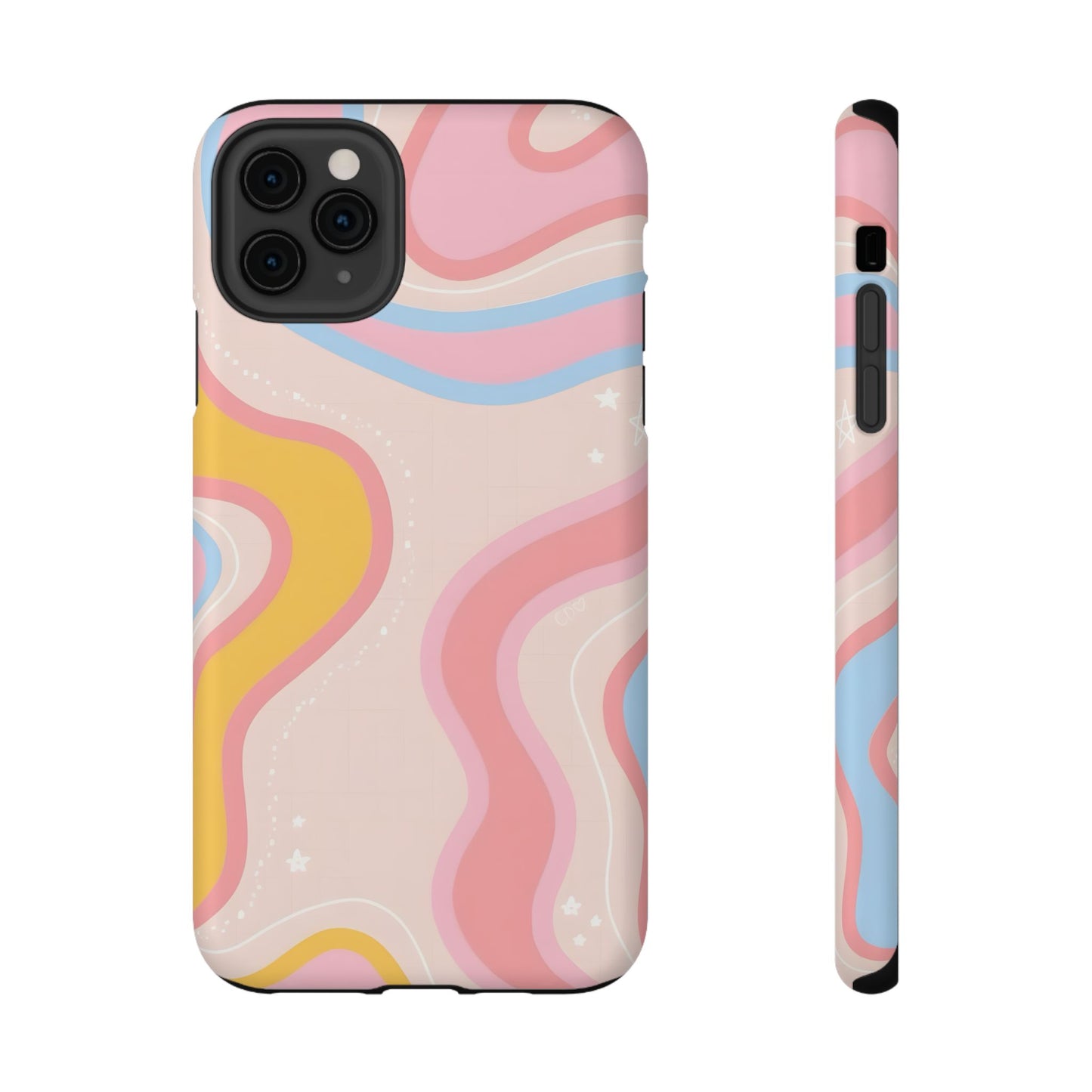 Pastel Dreamy Waves Phone Case – MagSafe Compatible for iPhone & Samsung Galaxy