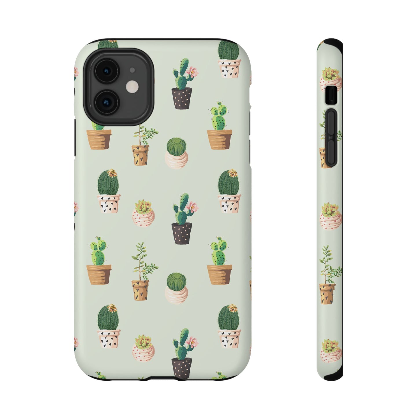 Desert Bloom Cactus Phone Case – Cute Succulent Print, MagSafe Compatible for iPhone & Samsung Galaxy