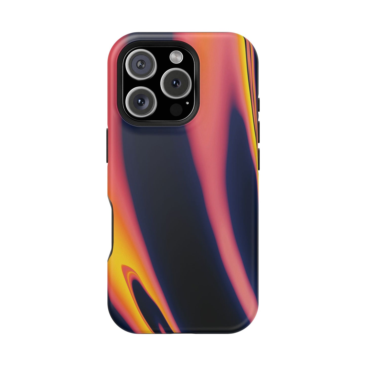 Neon Sunset Flame Phone Case – MagSafe Compatible for iPhone & Samsung Galaxy