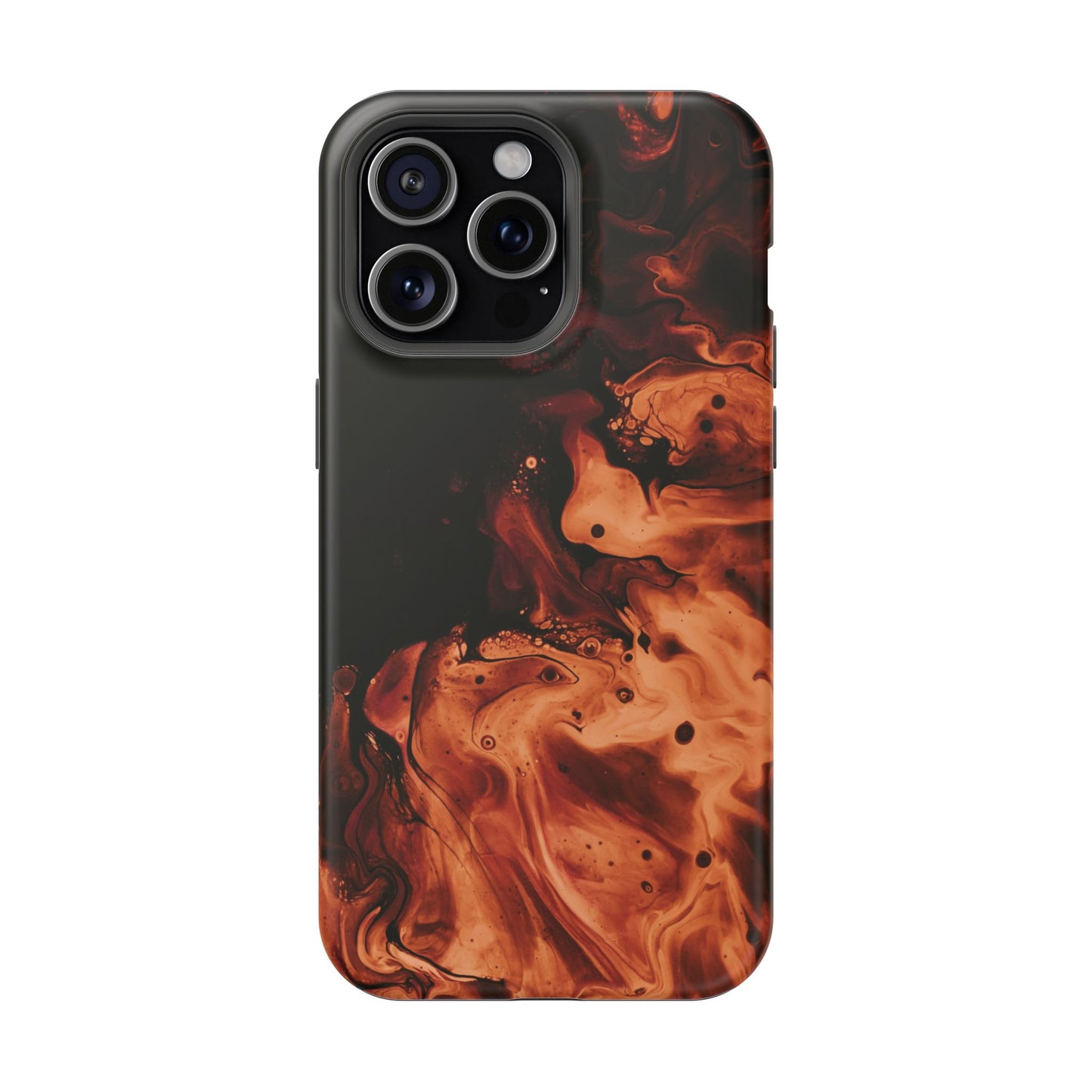 Molten Lava Abstract Art Phone Case – MagSafe Compatible for iPhone & Samsung Galaxy