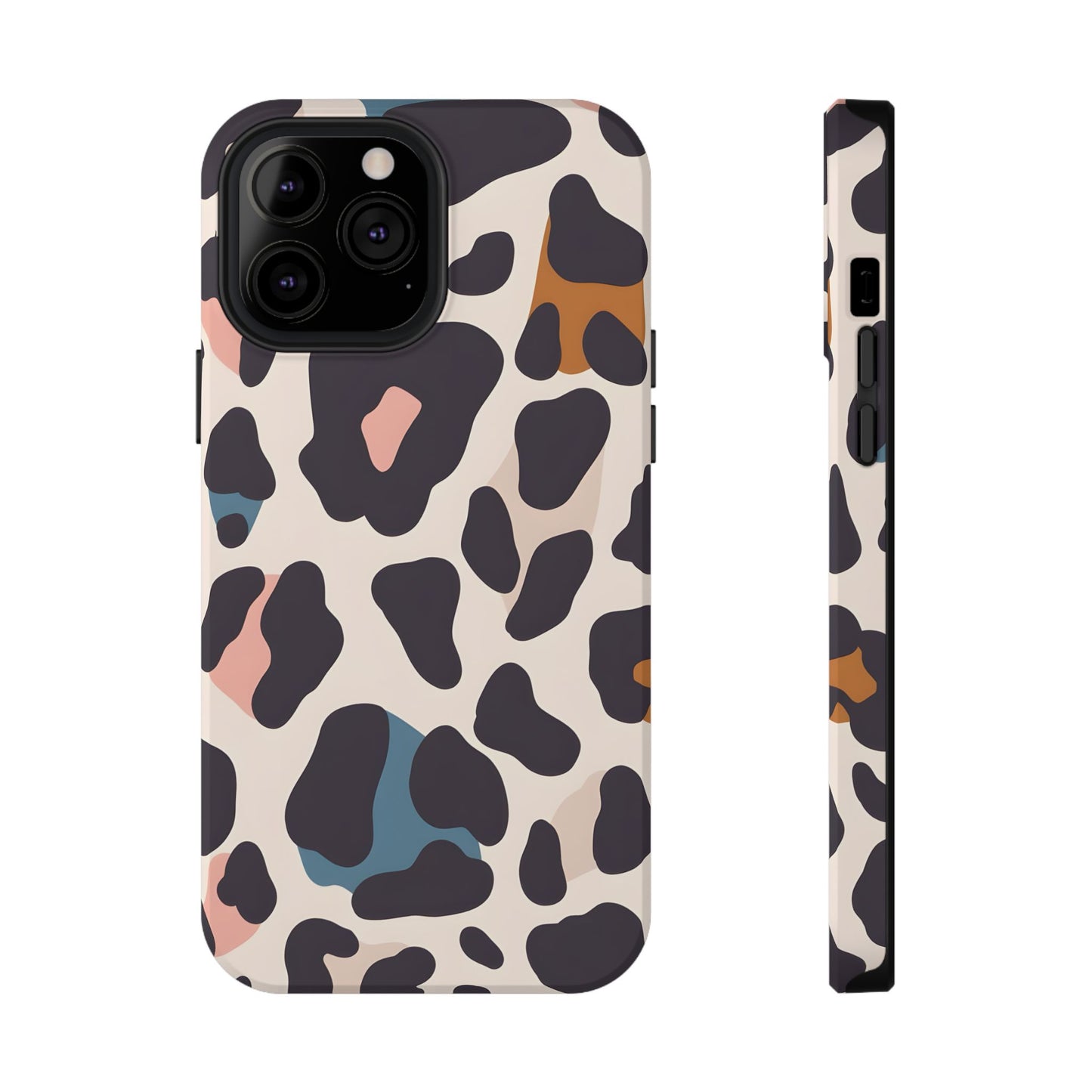 Modern Pastel Leopard Print Phone Case – MagSafe Compatible for iPhone & Samsung Galaxy
