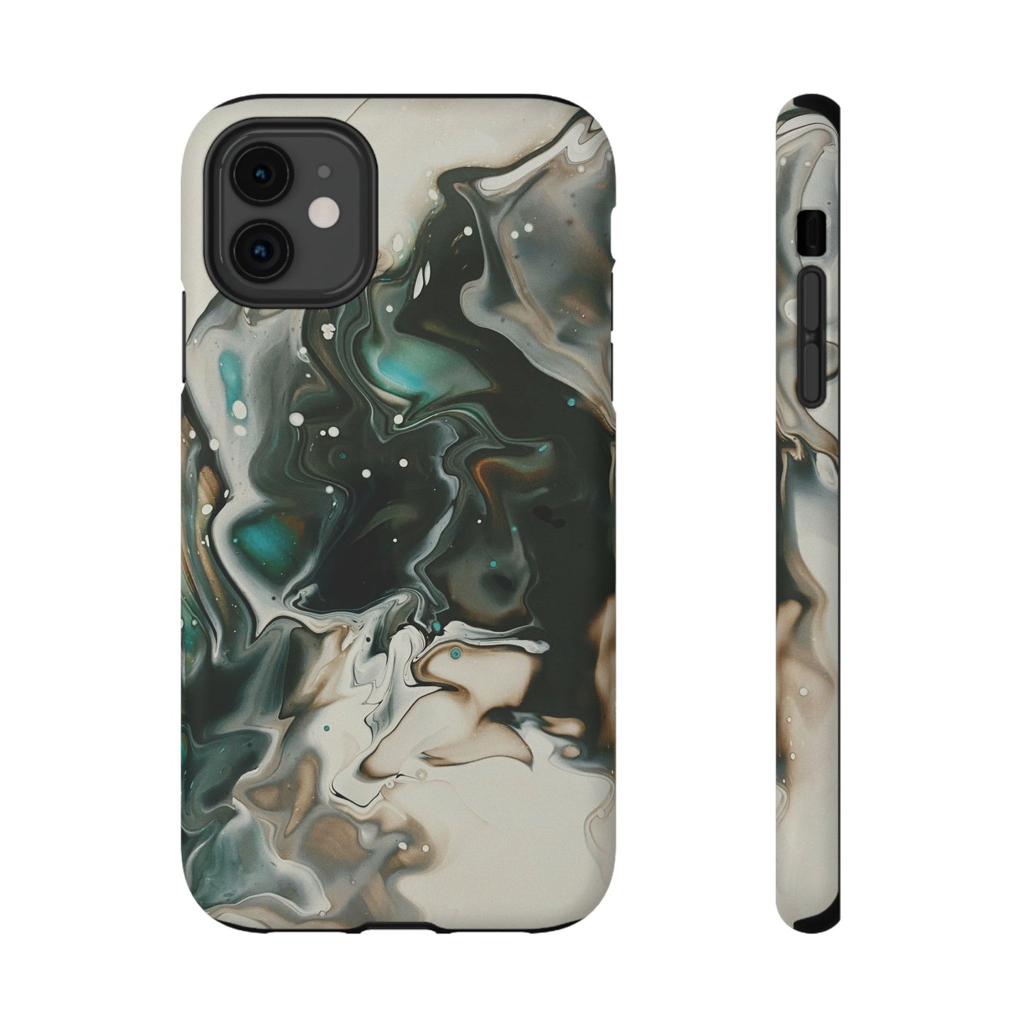 Terra Mist Earthtone Marble Phone Case – MagSafe Compatible for iPhone & Samsung Galaxy