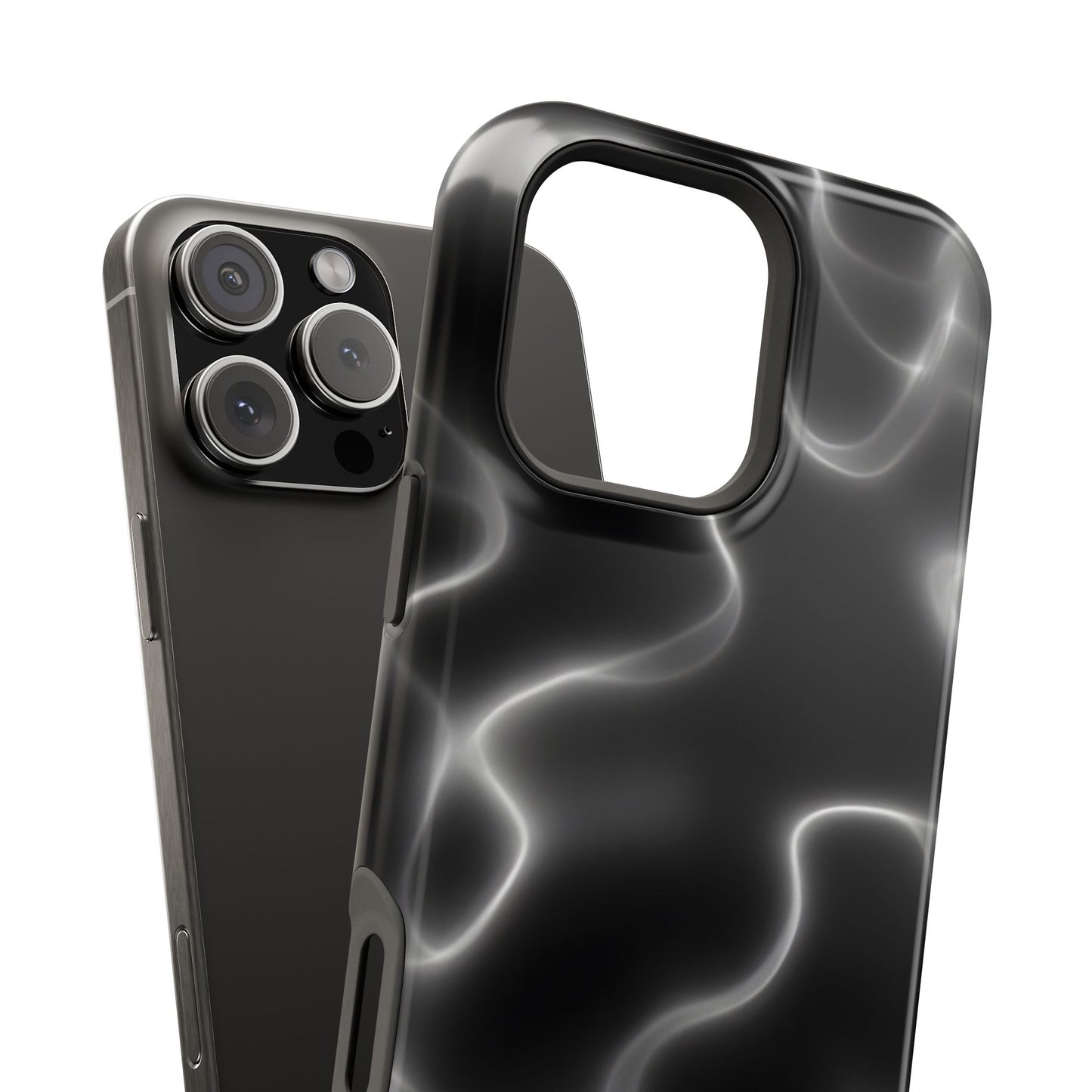 Electric Black Glow Phone Case – MagSafe Compatible for iPhone & Samsung Galaxy