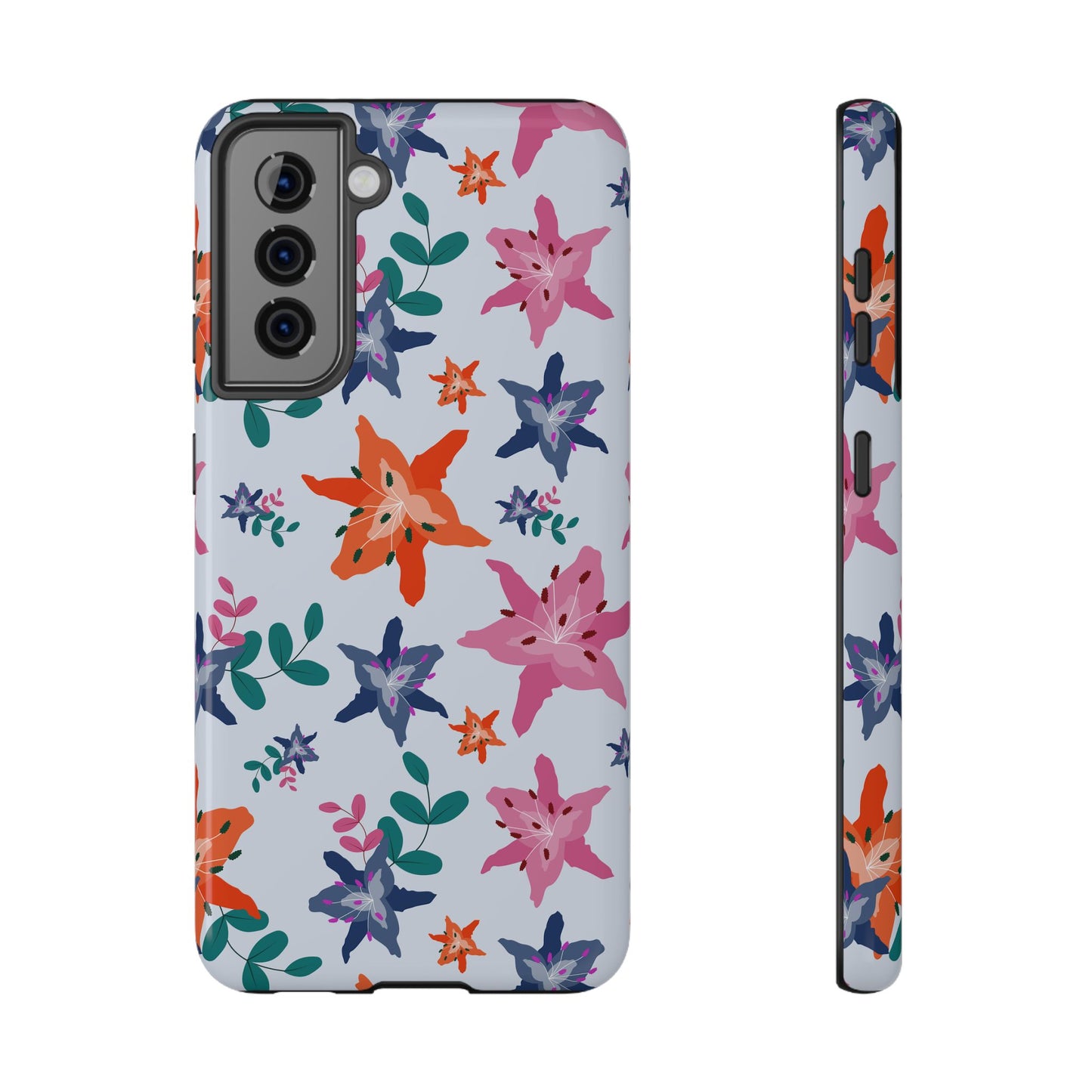 Watercolor Lily Garden Phone Case – MagSafe Compatible for iPhone & Samsung Galaxy
