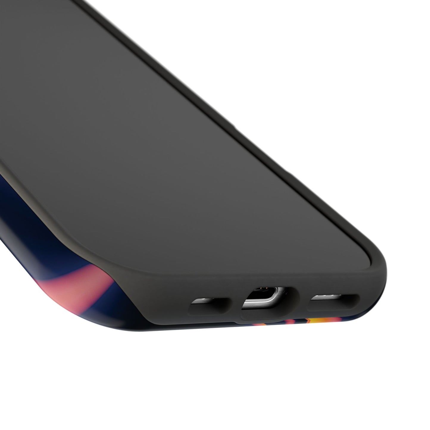 Neon Sunset Flame Phone Case – MagSafe Compatible for iPhone & Samsung Galaxy
