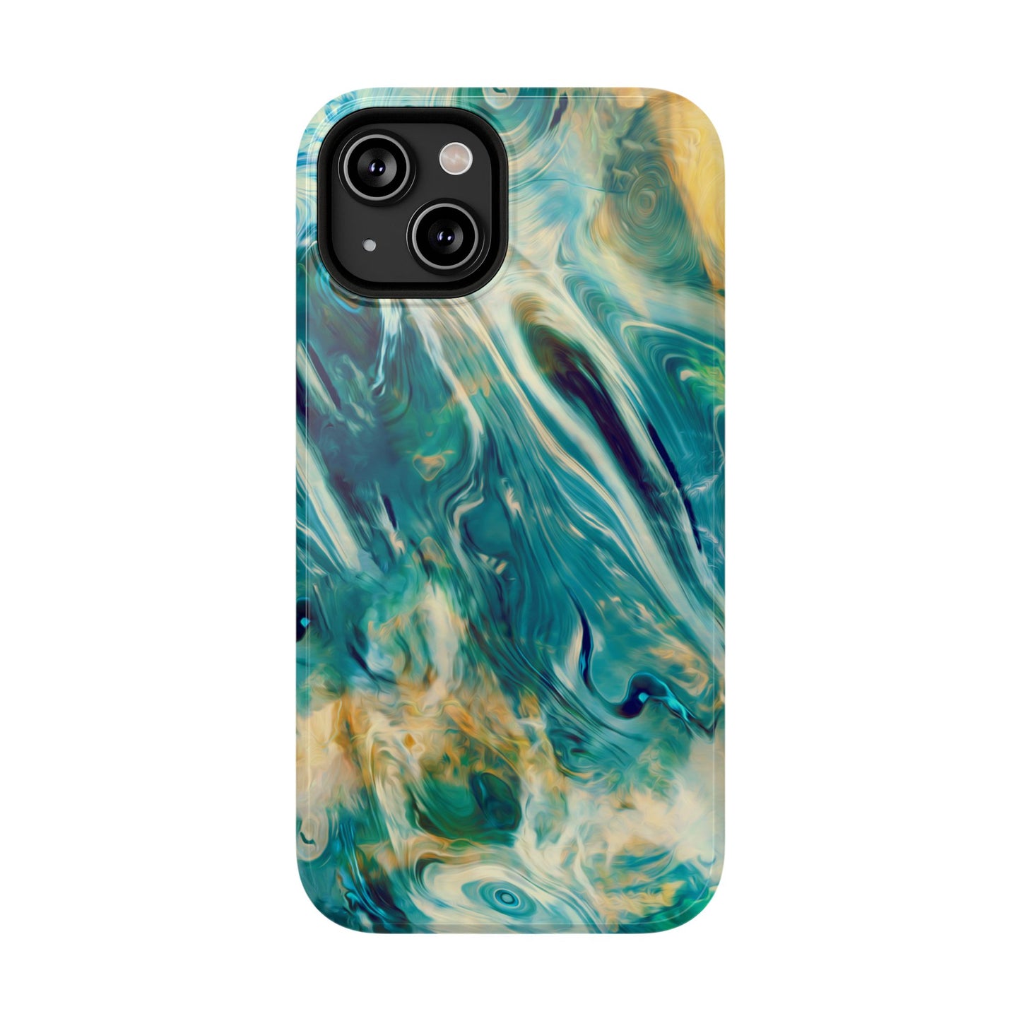 Oceanic Flow Abstract Phone Case – MagSafe Compatible for iPhone & Samsung Galaxy