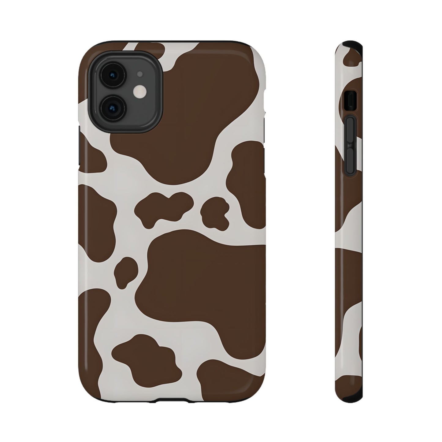 Brown Cow Print Phone Case – MagSafe Compatible for iPhone & Samsung Galaxy