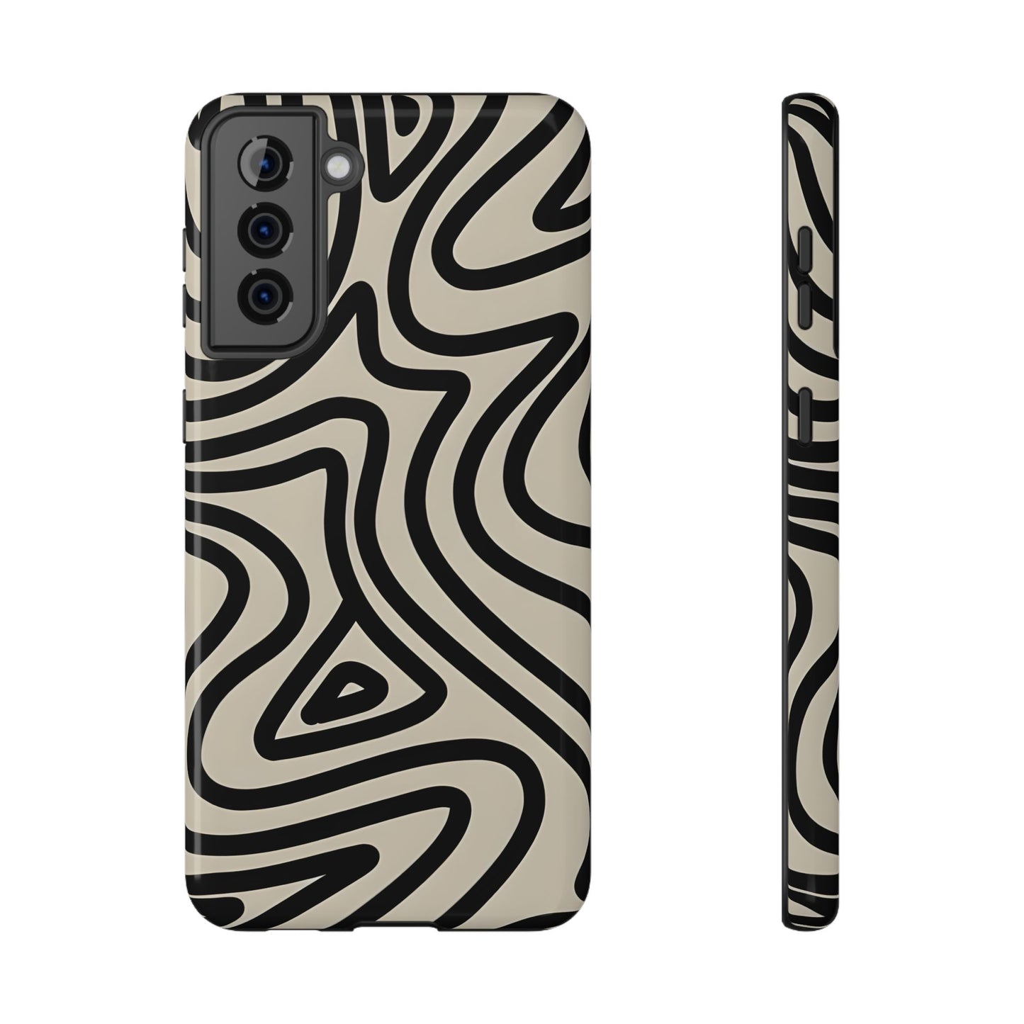 Abstract Maze Line Art Phone Case – MagSafe Compatible for iPhone & Samsung Galaxy