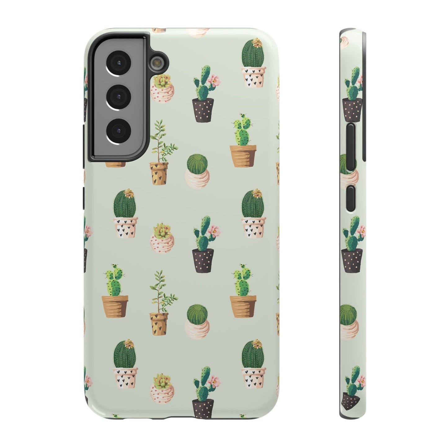 Desert Bloom Cactus Phone Case – Cute Succulent Print, MagSafe Compatible for iPhone & Samsung Galaxy