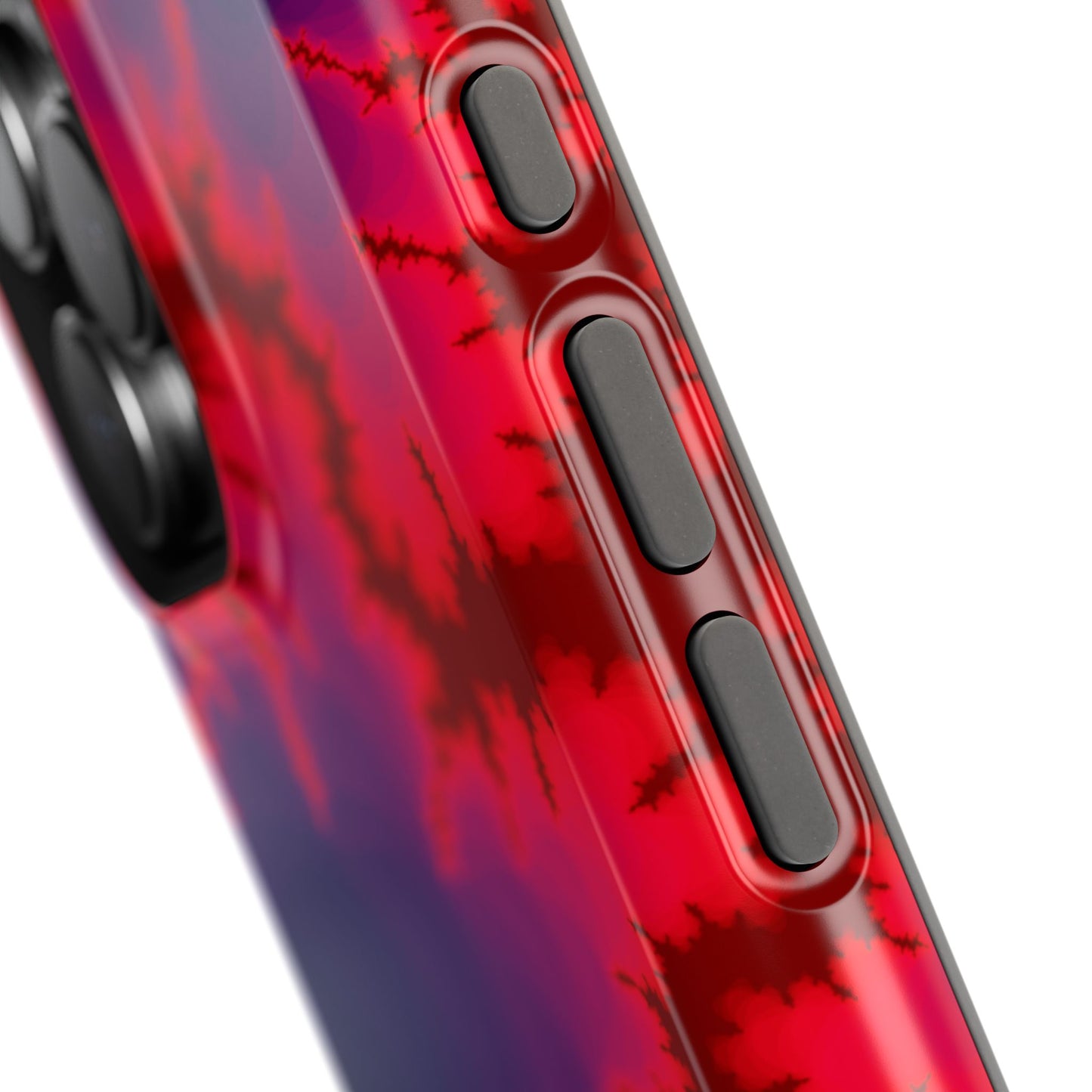 Neon Fractal Lightning Phone Case – MagSafe Compatible for iPhone & Samsung Galaxy