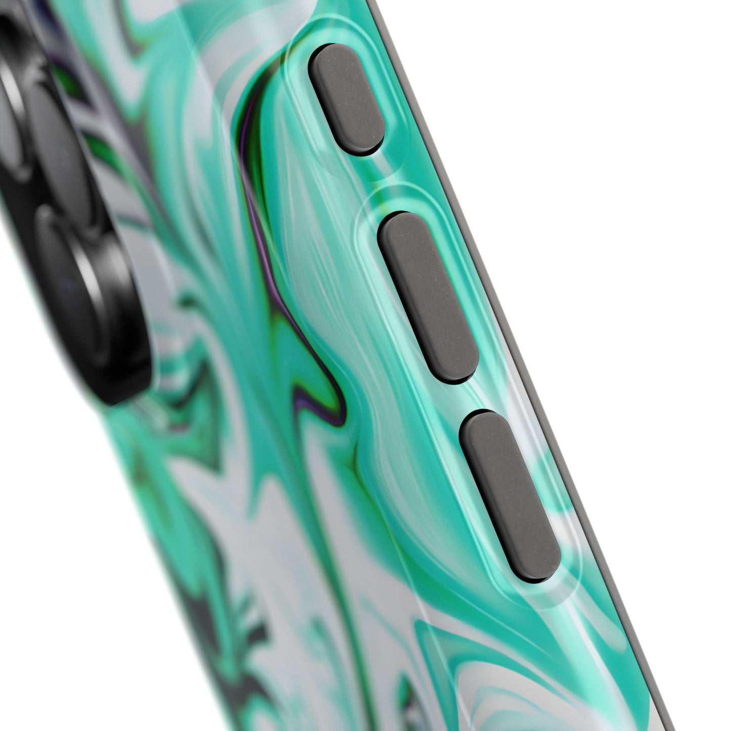 Emerald Green Marble Swirl Phone Case – MagSafe Compatible for iPhone & Samsung Galaxy
