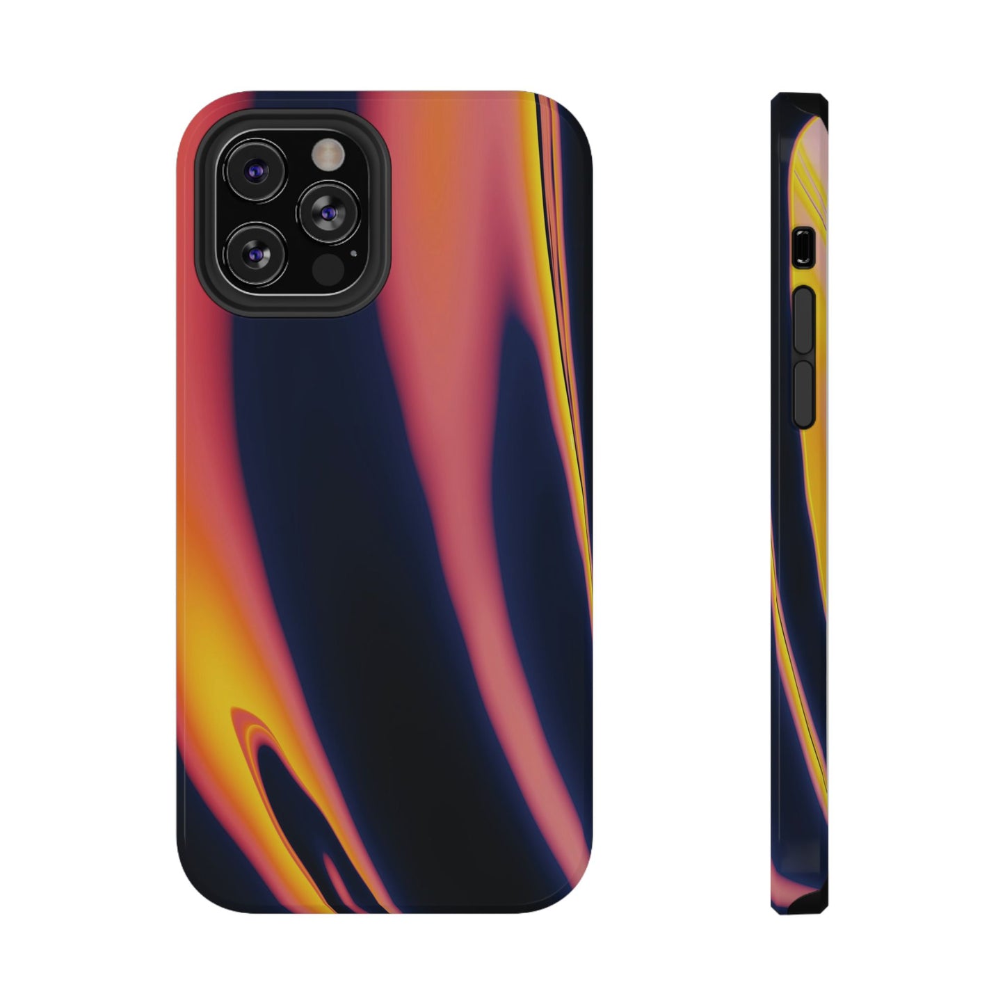 Neon Sunset Flame Phone Case – MagSafe Compatible for iPhone & Samsung Galaxy