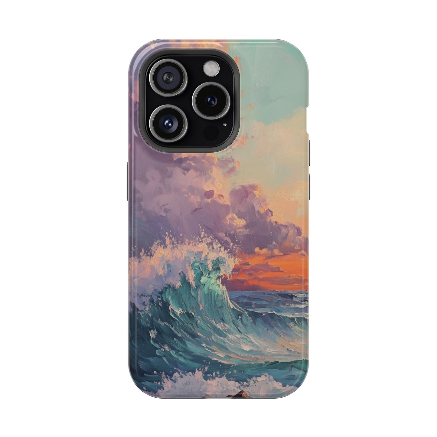 Ocean Sunset Waves Phone Case – MagSafe Compatible for iPhone & Samsung Galaxy