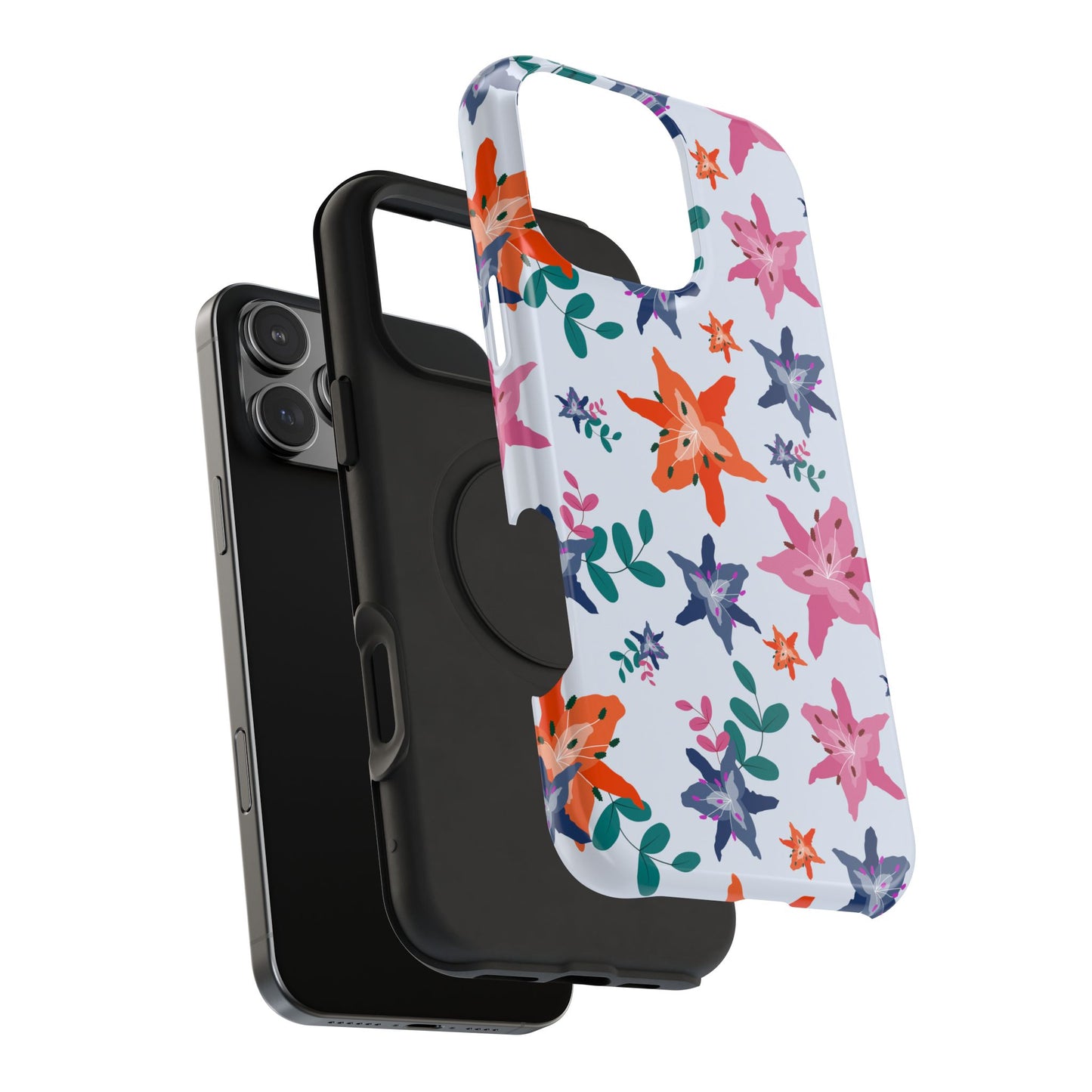 Watercolor Lily Garden Phone Case – MagSafe Compatible for iPhone & Samsung Galaxy