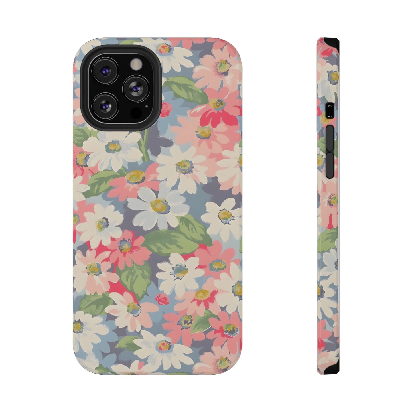 Vintage Floral Daisy Phone Case – MagSafe Compatible for iPhone & Samsung Galaxy