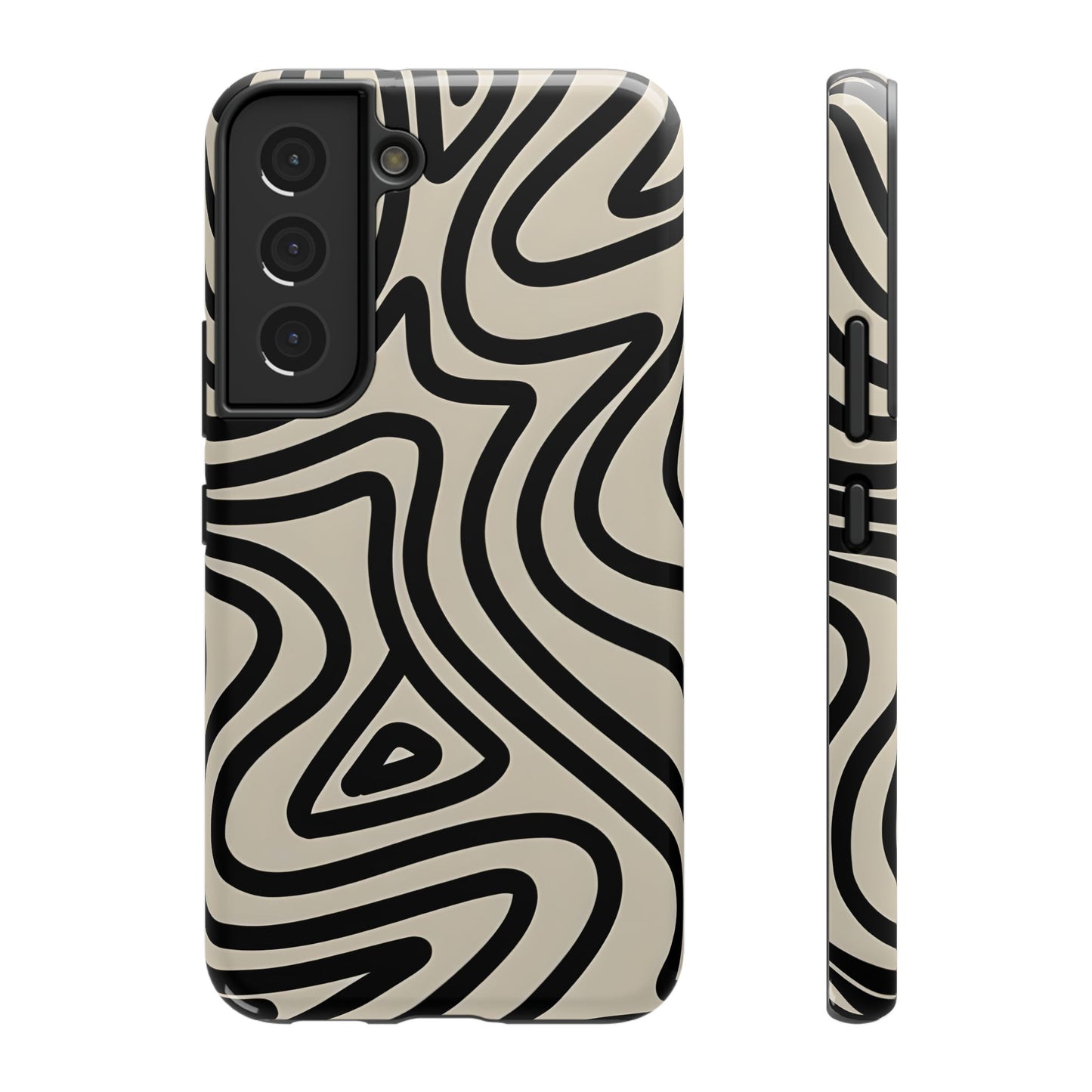 Abstract Maze Line Art Phone Case – MagSafe Compatible for iPhone & Samsung Galaxy
