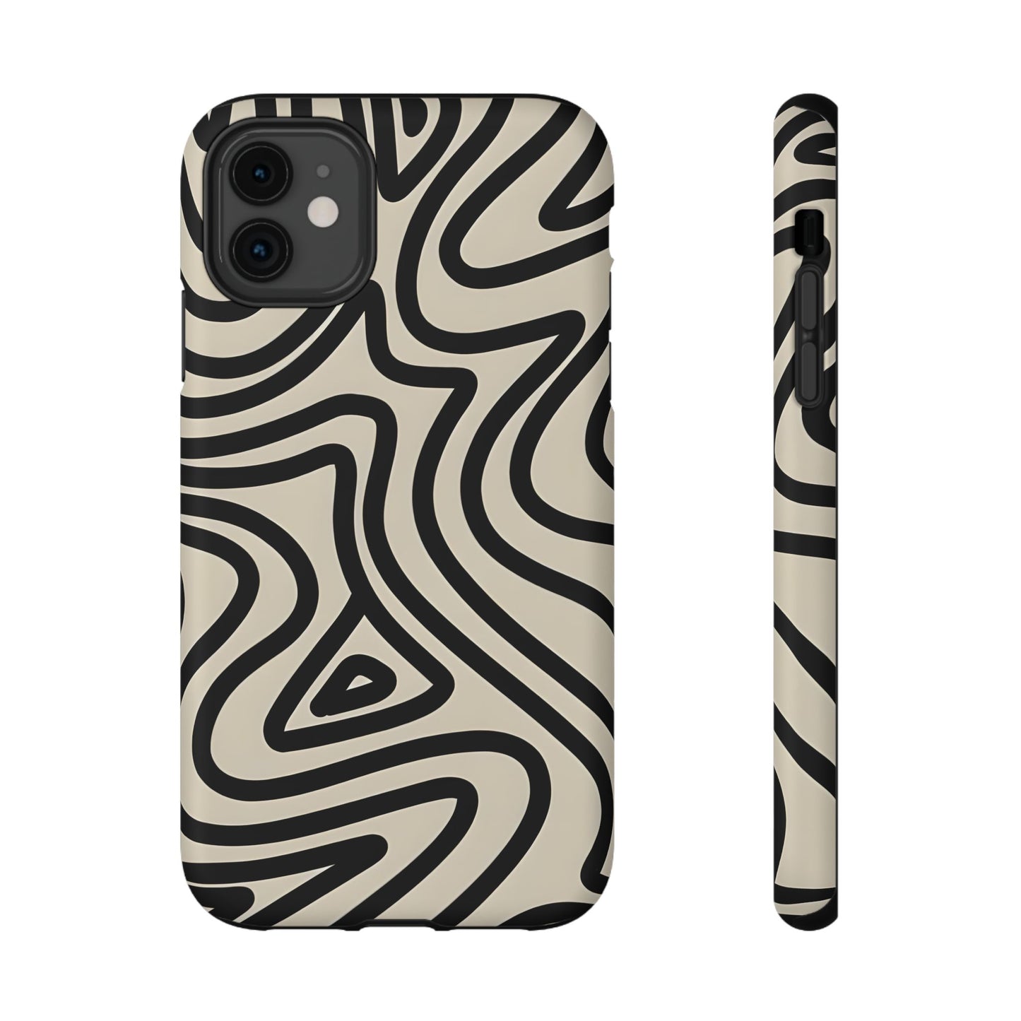 Abstract Maze Line Art Phone Case – MagSafe Compatible for iPhone & Samsung Galaxy