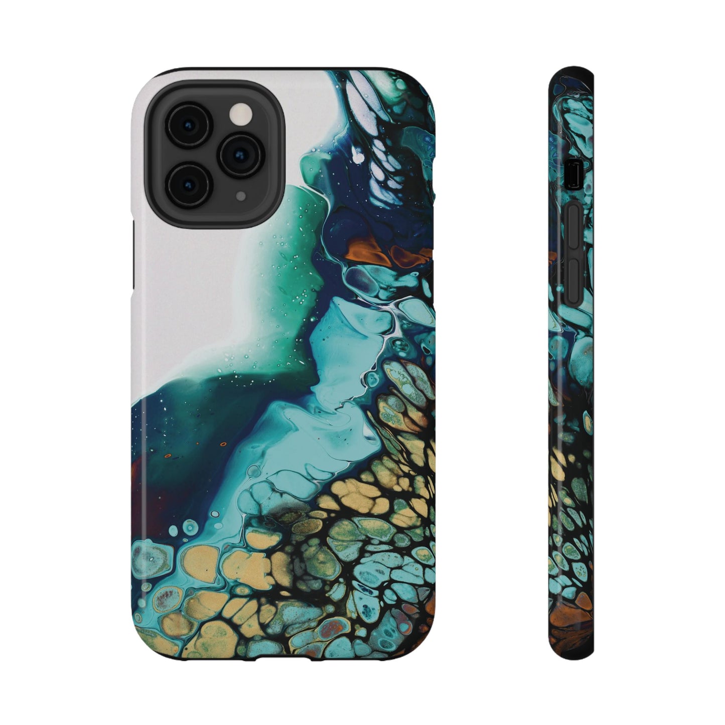 Ocean Reef Abstract Flow Phone Case – MagSafe Compatible for iPhone & Samsung Galaxy