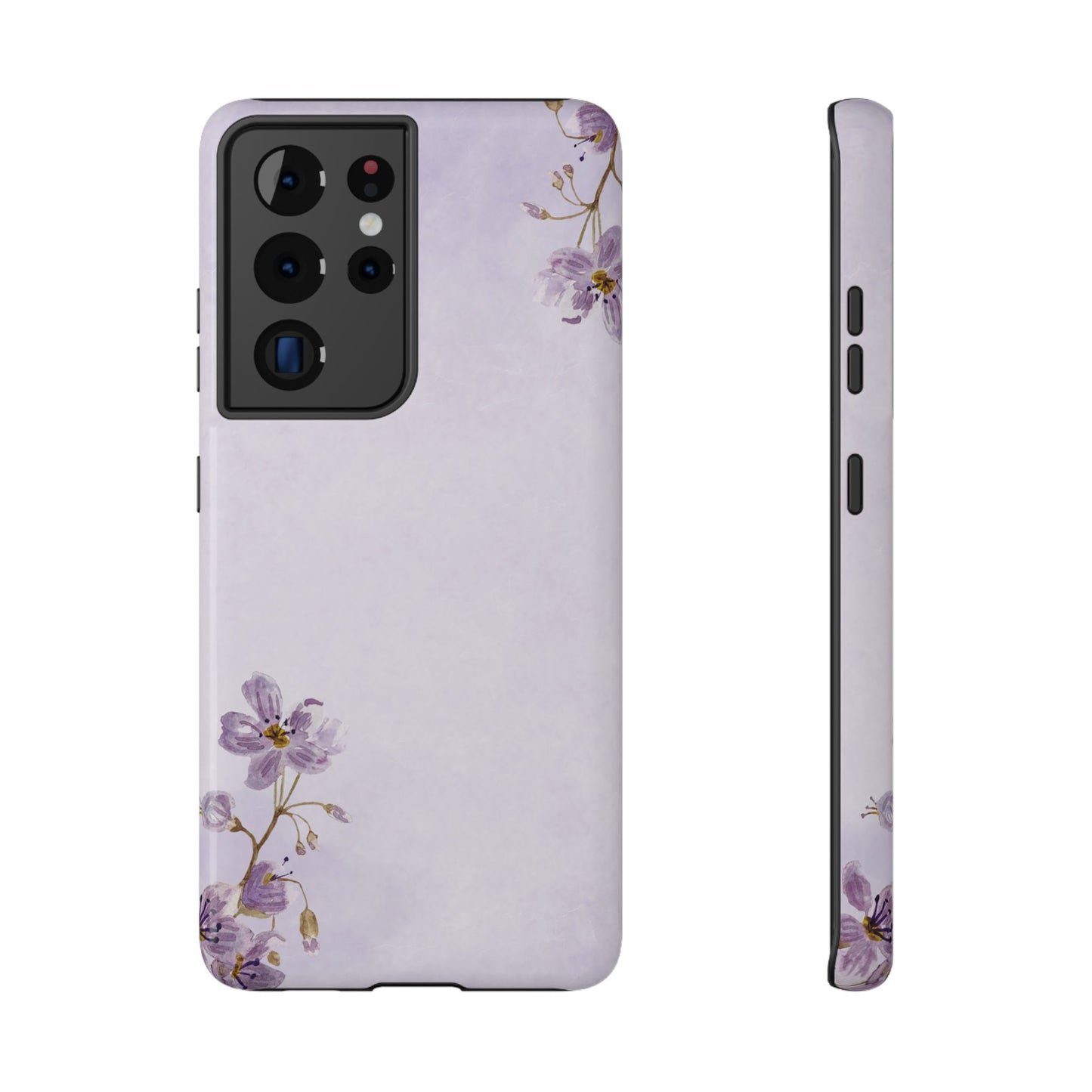 Lavender Blossom Minimal Floral Phone Case – MagSafe Compatible for iPhone & Samsung Galaxy
