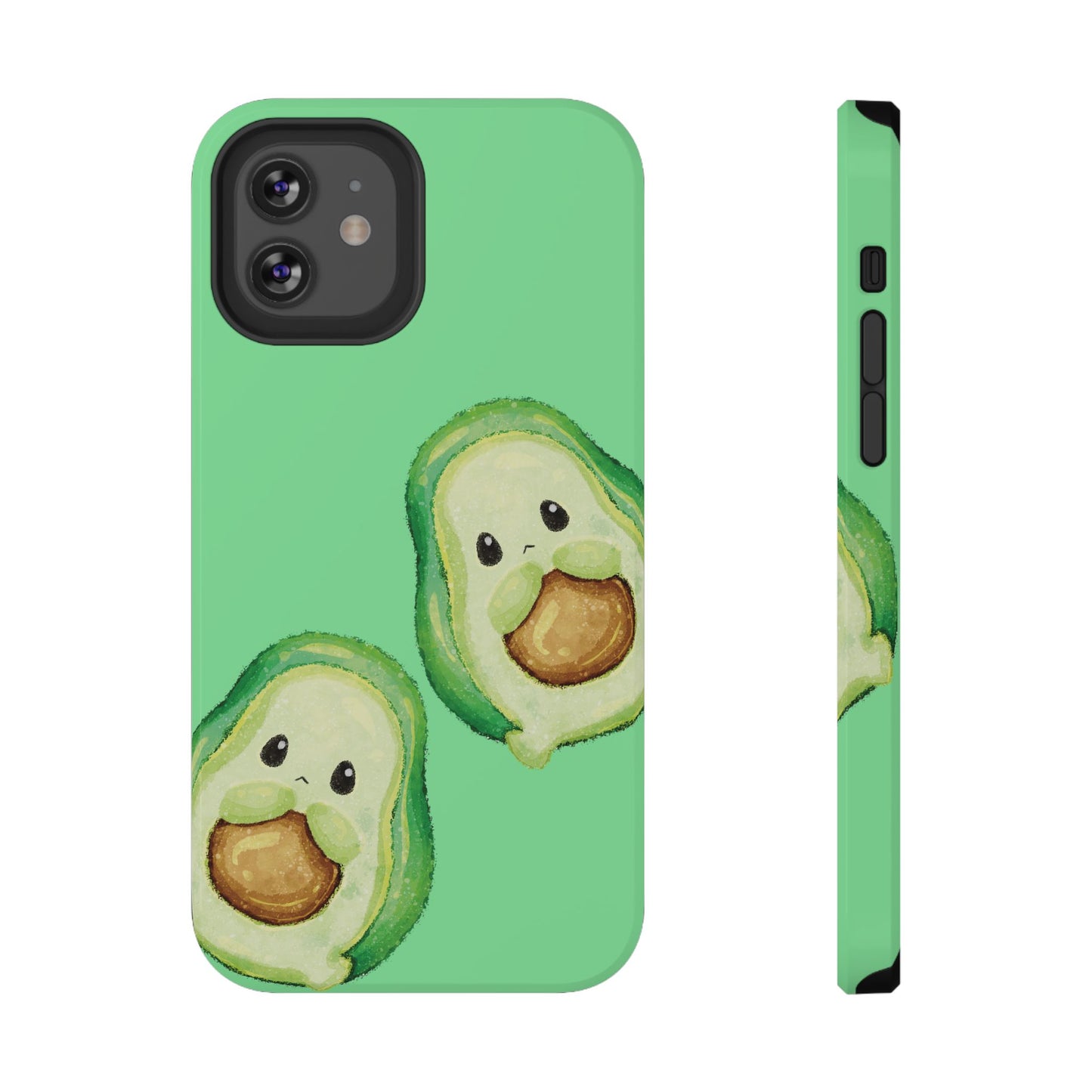 Kawaii Avocado Duo Phone Case – MagSafe Compatible for iPhone & Samsung Galaxy