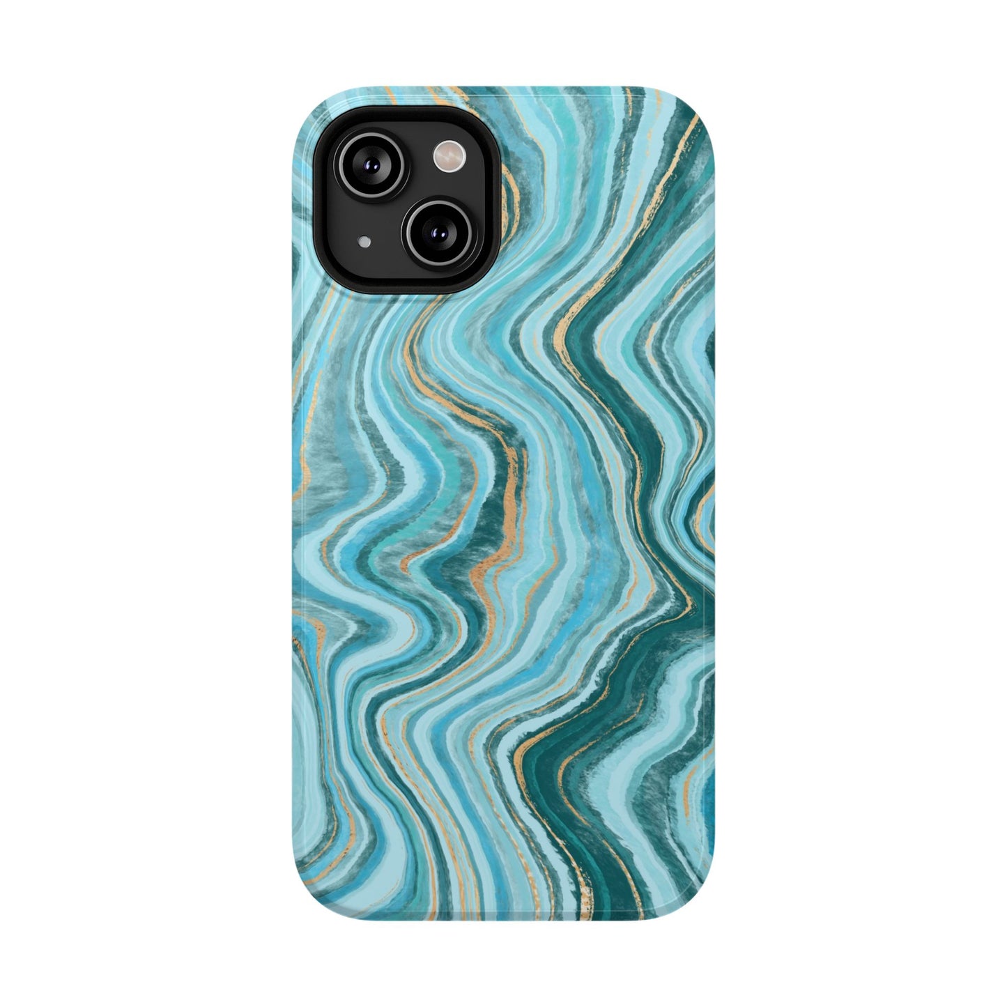 Ocean Agate Swirl Phone Case – MagSafe Compatible for iPhone & Samsung Galaxy