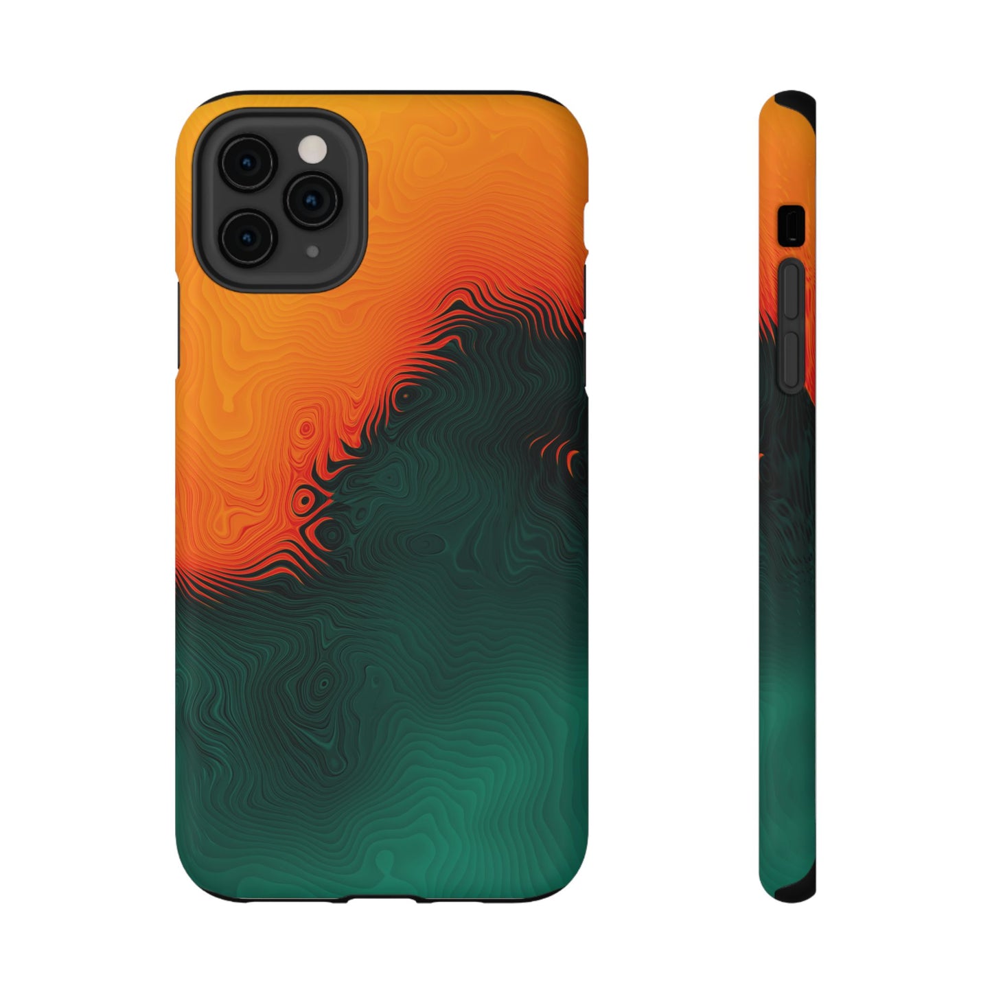 Topographic Heatwave Phone Case – MagSafe Compatible for iPhone & Samsung Galaxy