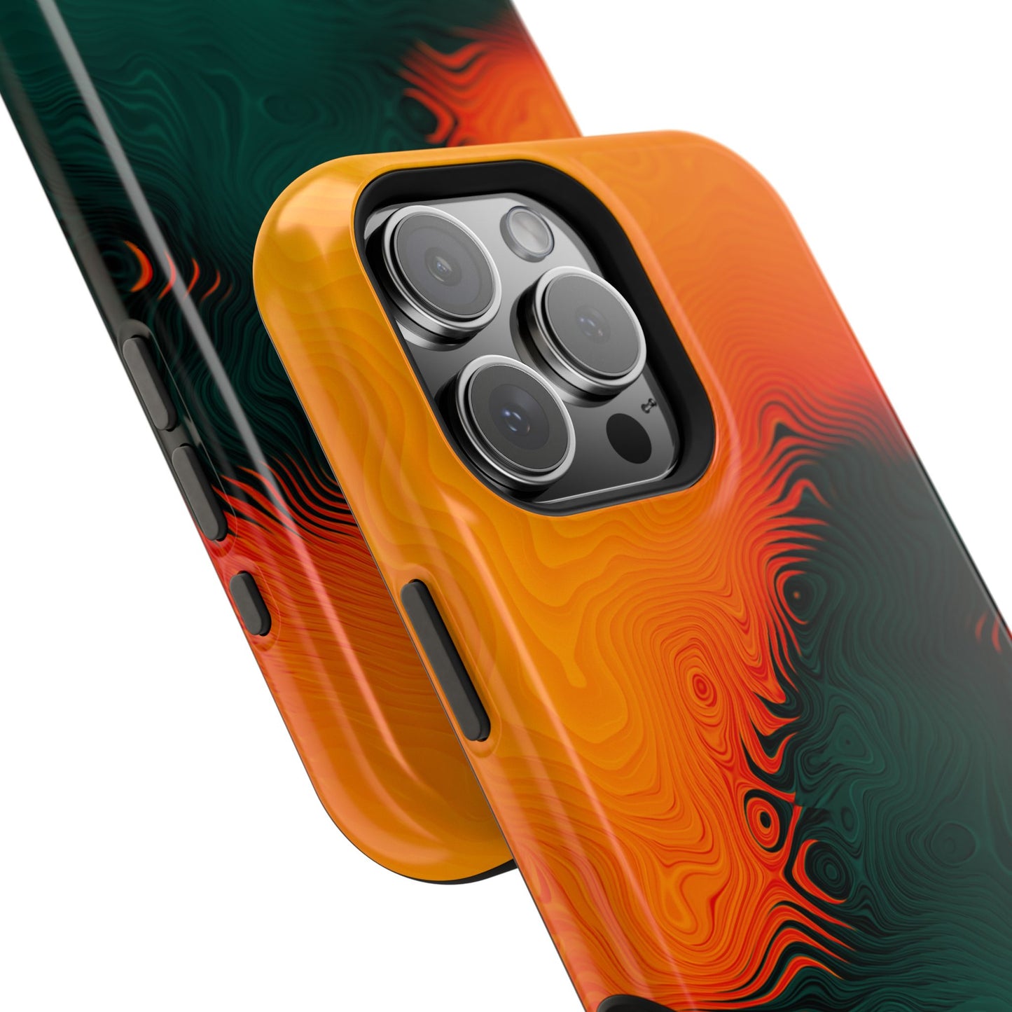 Topographic Heatwave Phone Case – MagSafe Compatible for iPhone & Samsung Galaxy