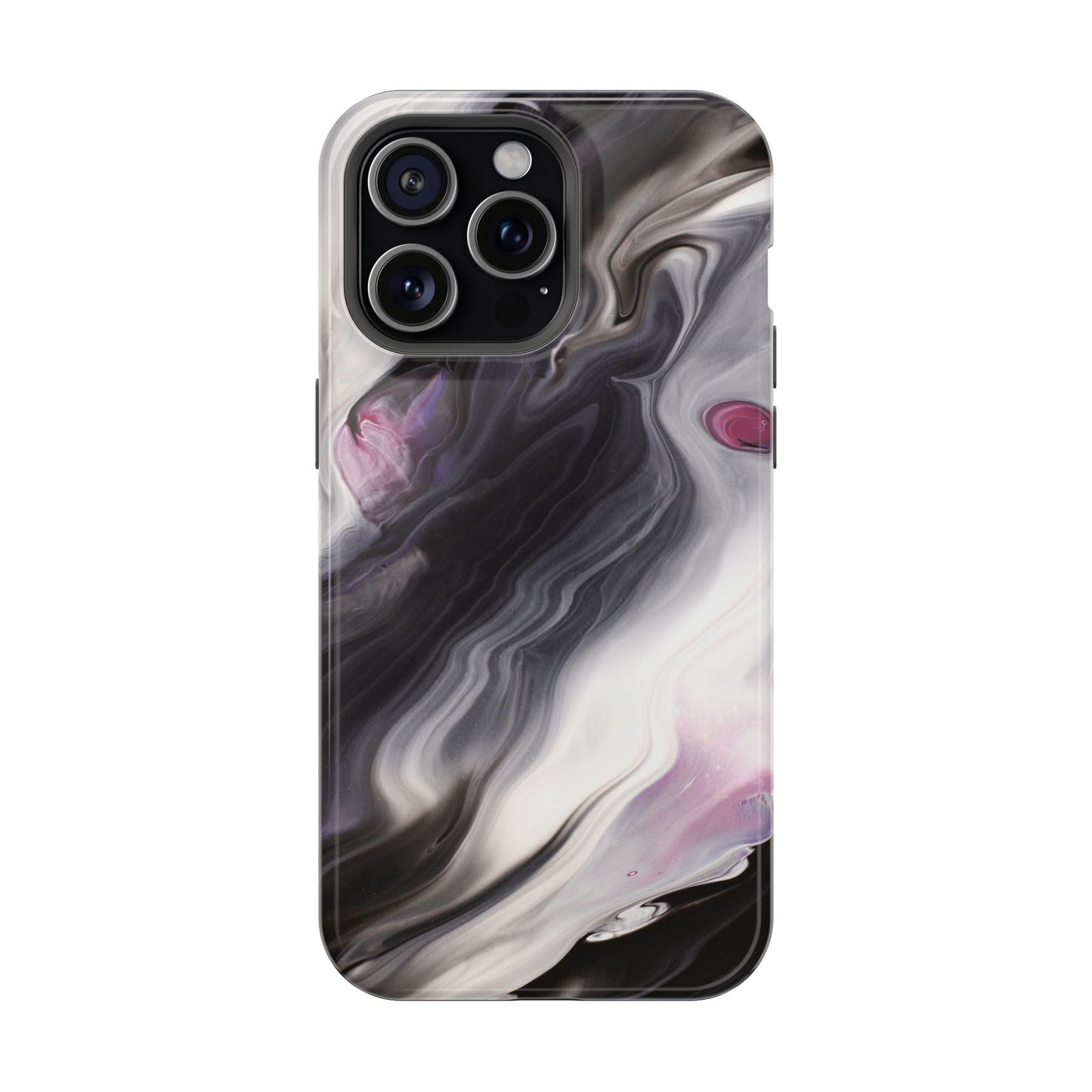 Galaxy Smoke Noir Marble Phone Case – MagSafe Compatible for iPhone & Samsung Galaxy