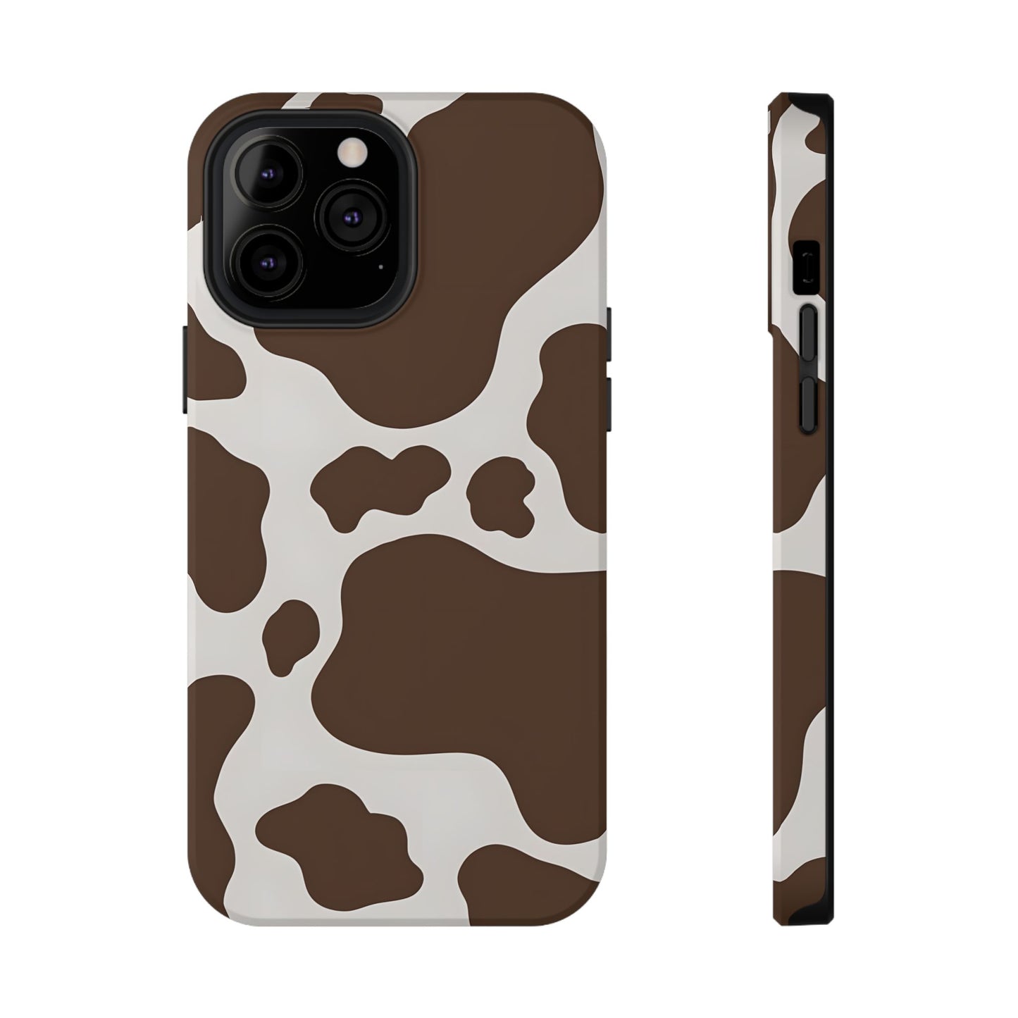 Brown Cow Print Phone Case – MagSafe Compatible for iPhone & Samsung Galaxy