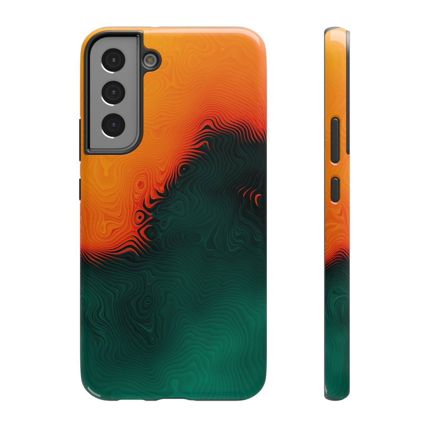 Topographic Heatwave Phone Case – MagSafe Compatible for iPhone & Samsung Galaxy