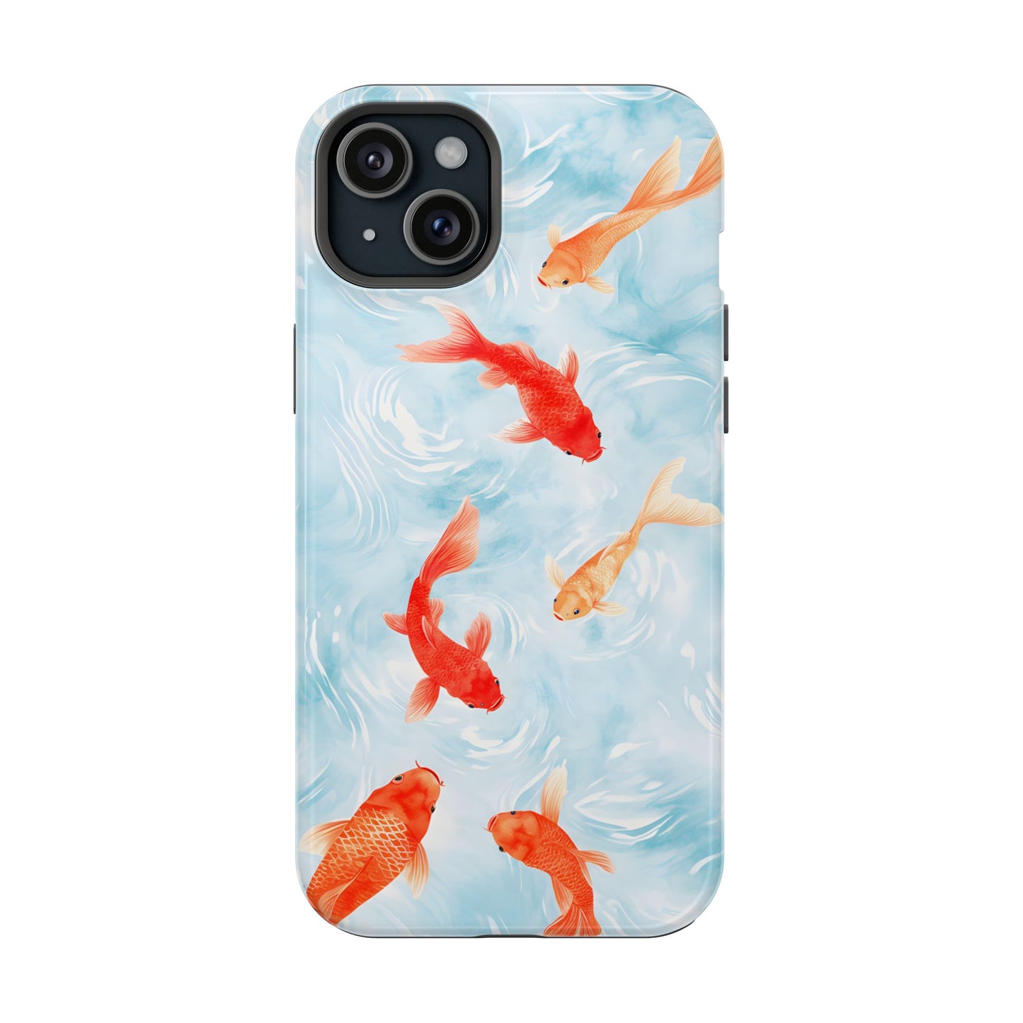 Koi Fish Pond Phone Case – MagSafe Compatible for iPhone & Samsung Galaxy