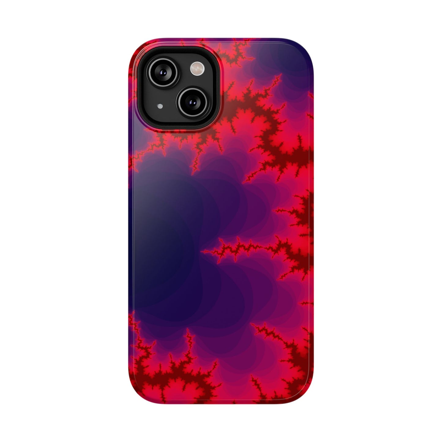 Neon Fractal Lightning Phone Case – MagSafe Compatible for iPhone & Samsung Galaxy