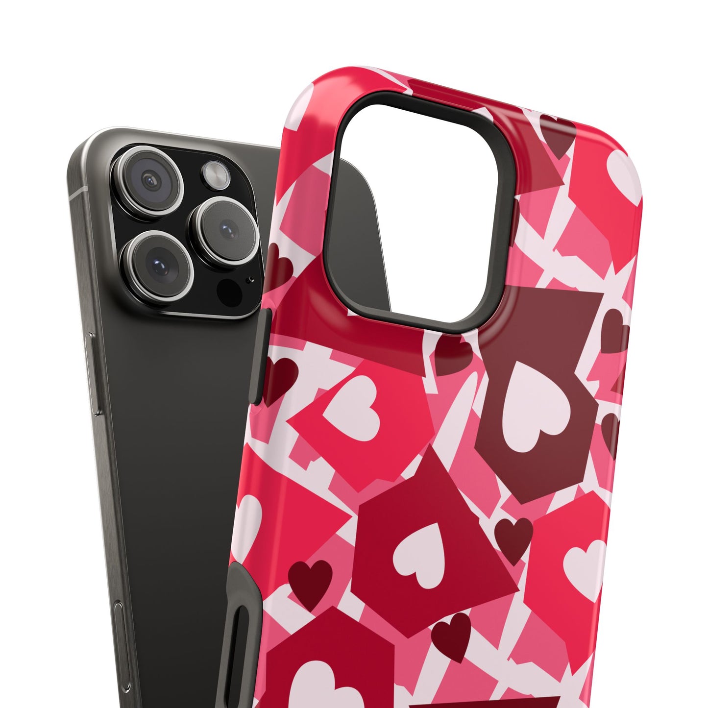 Pink Social Love Icons Phone Case – MagSafe Compatible for iPhone & Samsung Galaxy