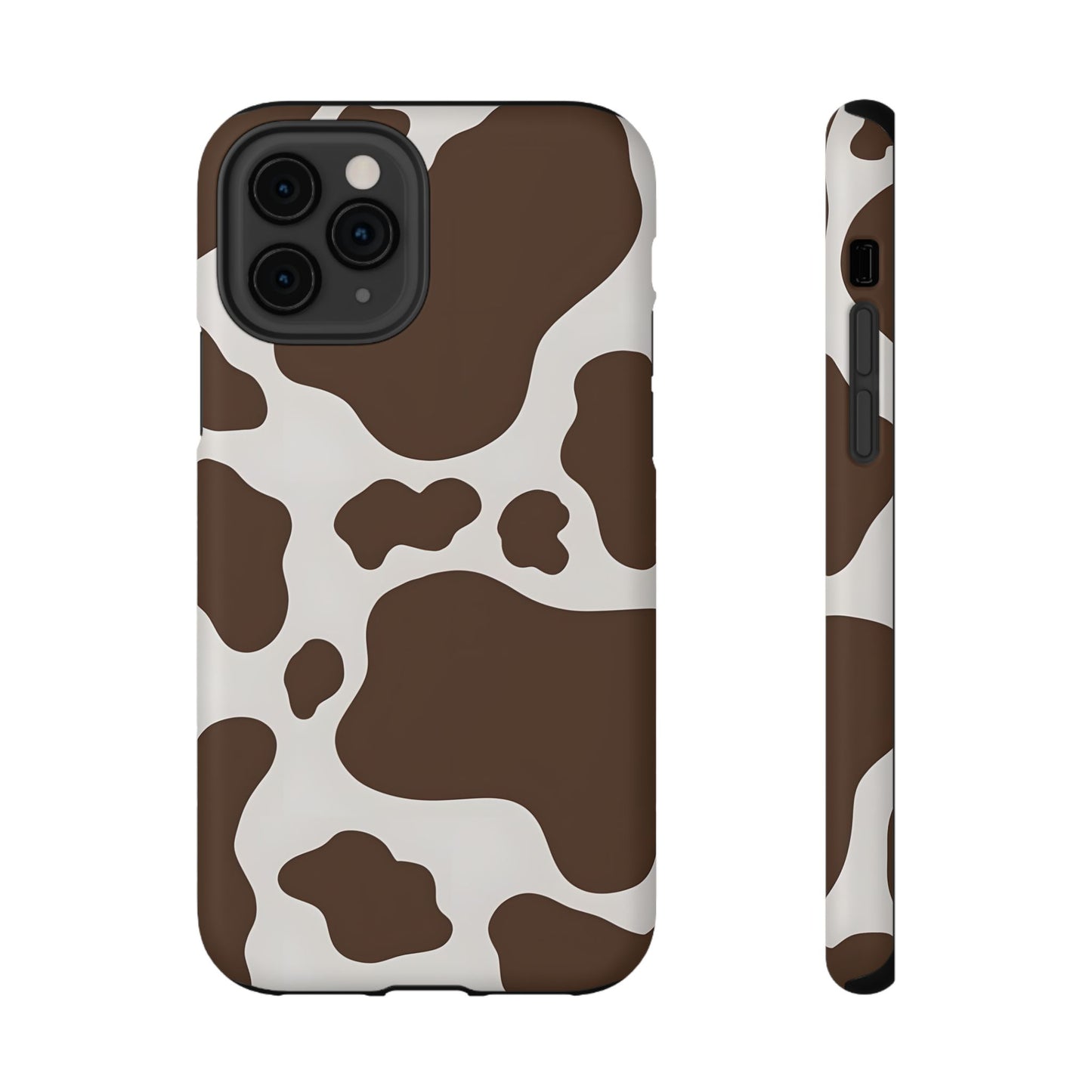 Brown Cow Print Phone Case – MagSafe Compatible for iPhone & Samsung Galaxy
