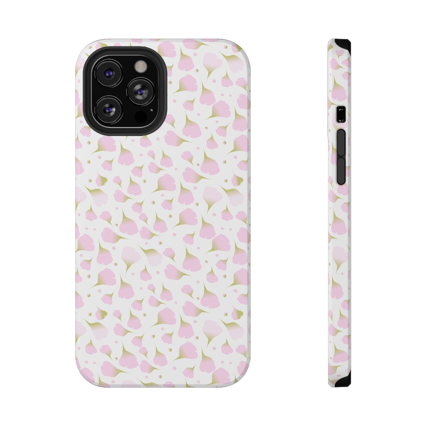 Soft Pink Petal Pattern Phone Case – MagSafe Compatible for iPhone & Samsung Galaxy