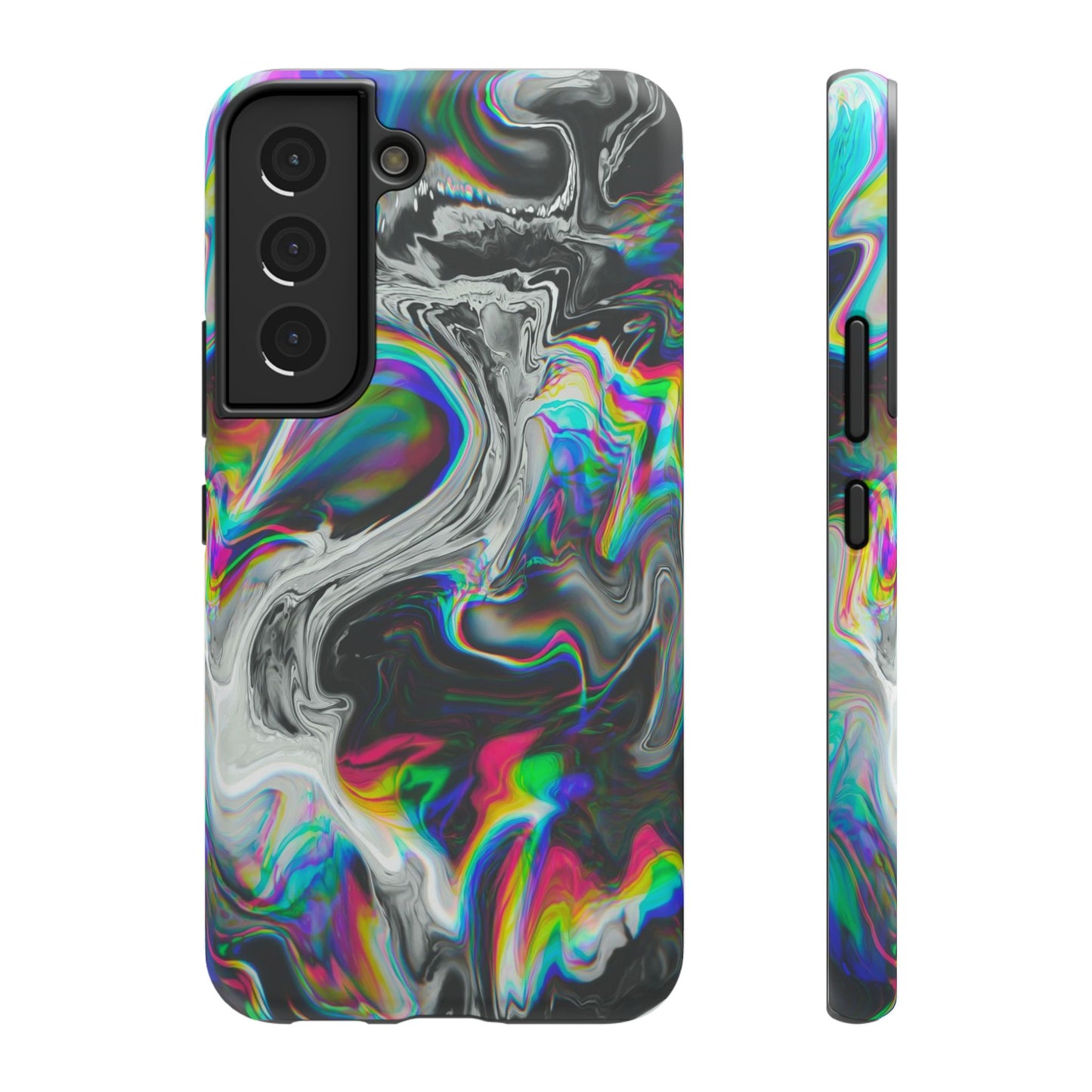 Holographic Swirl Phone Case – MagSafe Compatible for iPhone & Samsung Galaxy