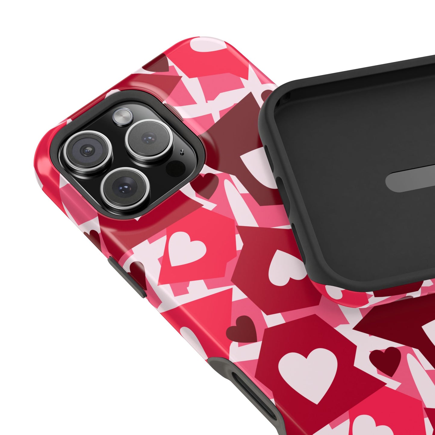 Pink Social Love Icons Phone Case – MagSafe Compatible for iPhone & Samsung Galaxy