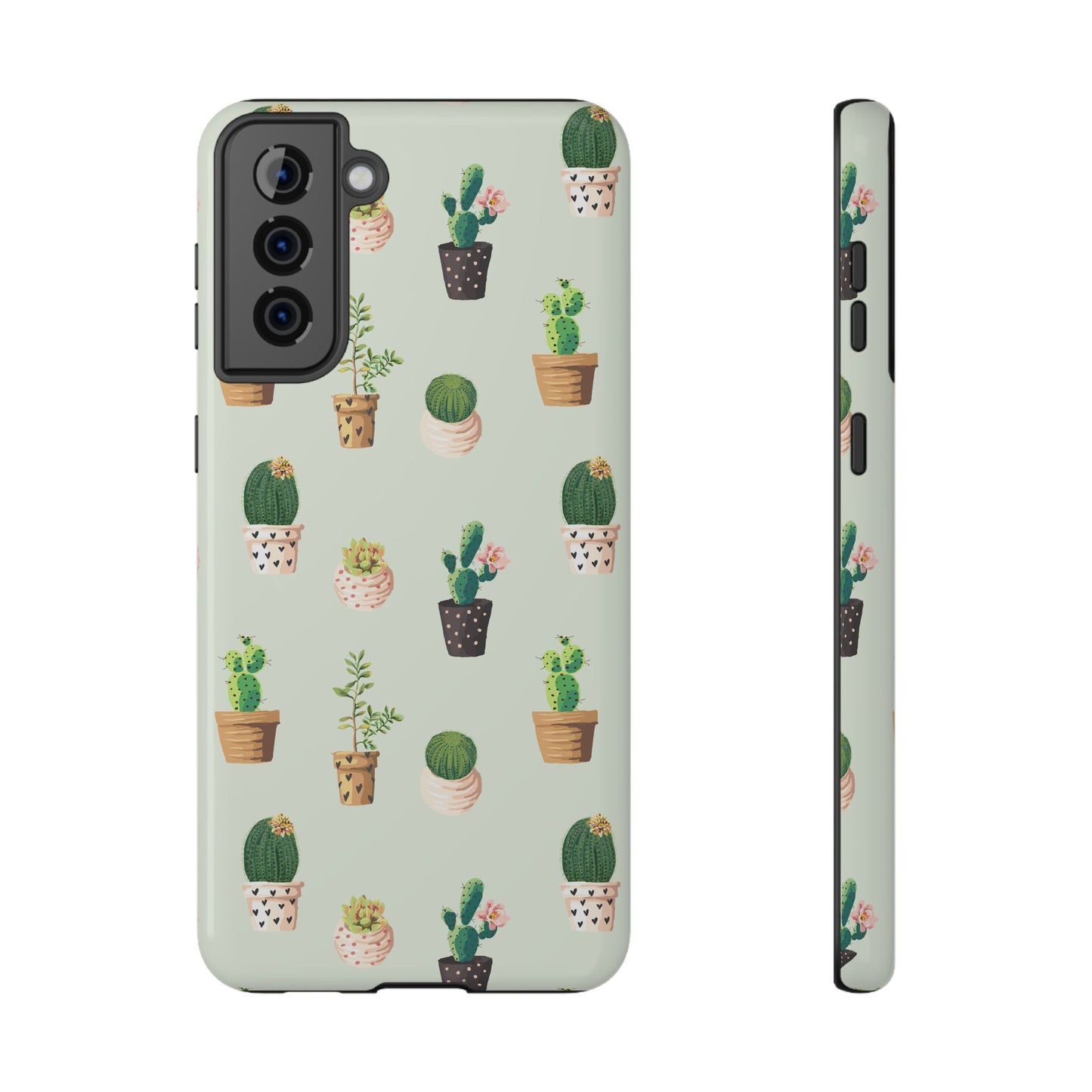 Desert Bloom Cactus Phone Case – Cute Succulent Print, MagSafe Compatible for iPhone & Samsung Galaxy