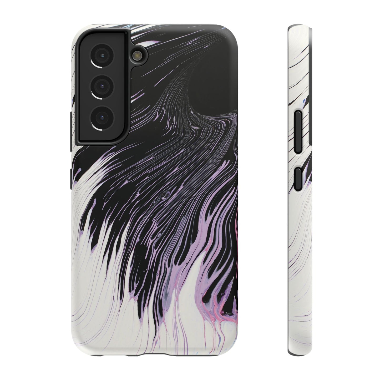 Waves of Ink Abstract Brush Phone Case – MagSafe Compatible for iPhone & Samsung Galaxy